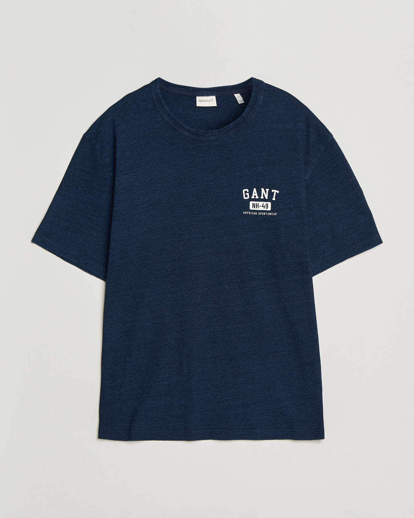 Men | T-Shirts | GANT | Indigo Graphic T-Shirt Dark Blue
