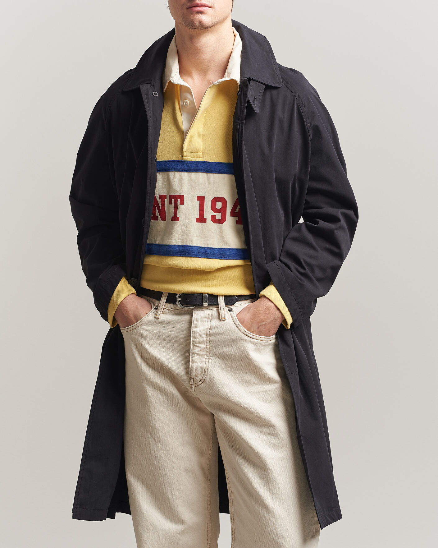 Men | Coats & Jackets | GANT | Cotton Coat Black