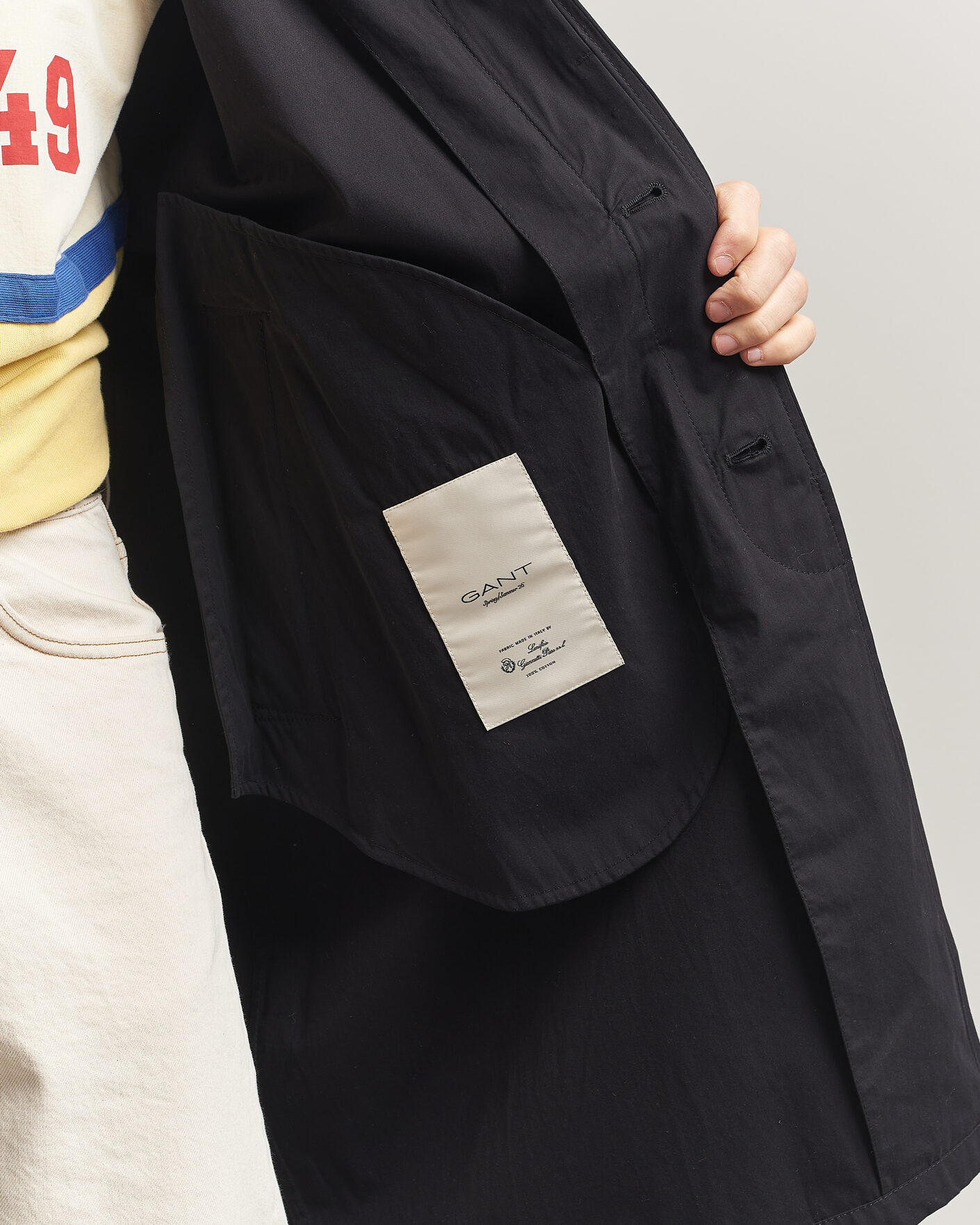 Men | Coats & Jackets | Gant | Cotton Coat Black