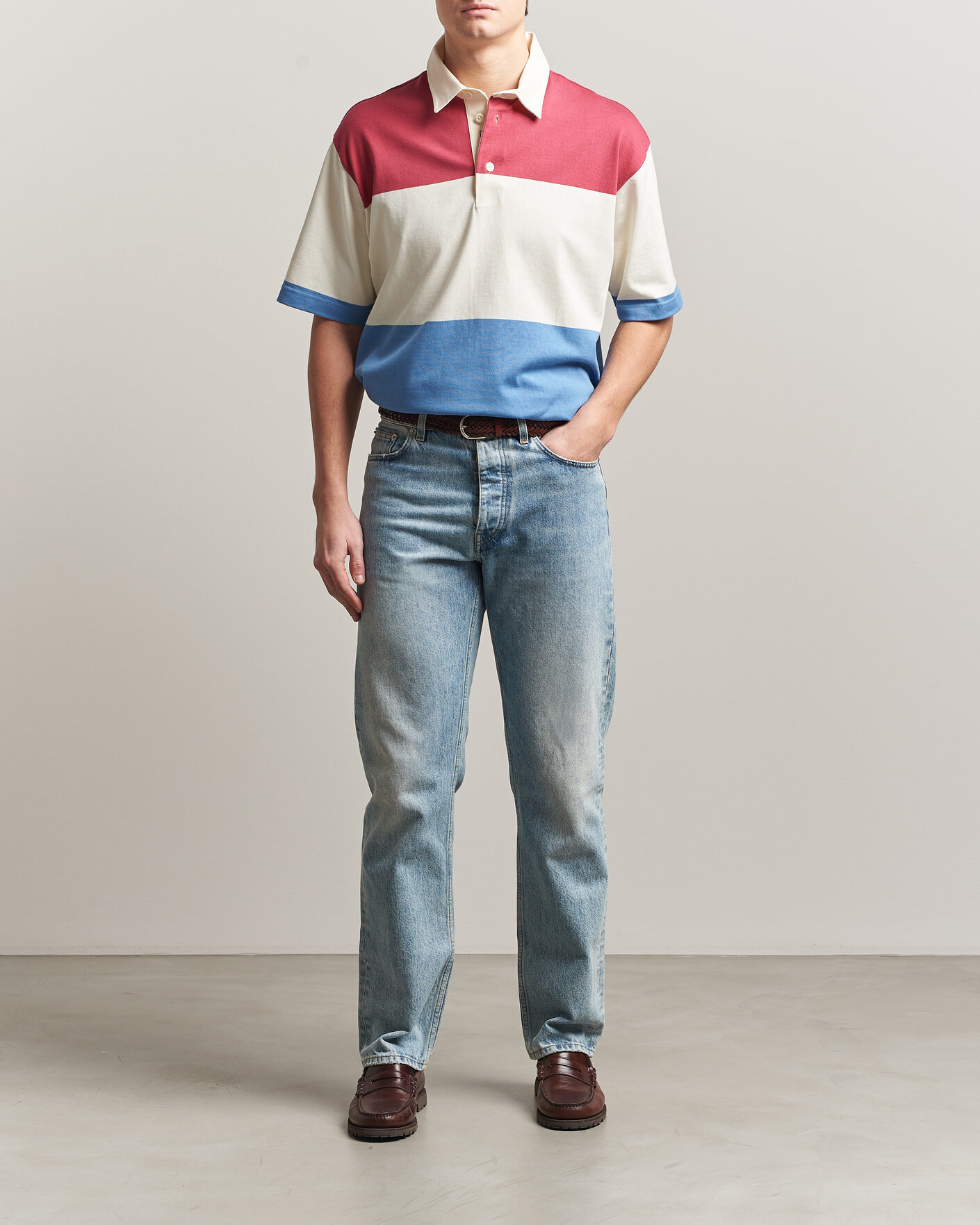 Men | Polo Shirts | GANT | Striped Short Sleeve Rugger Multi