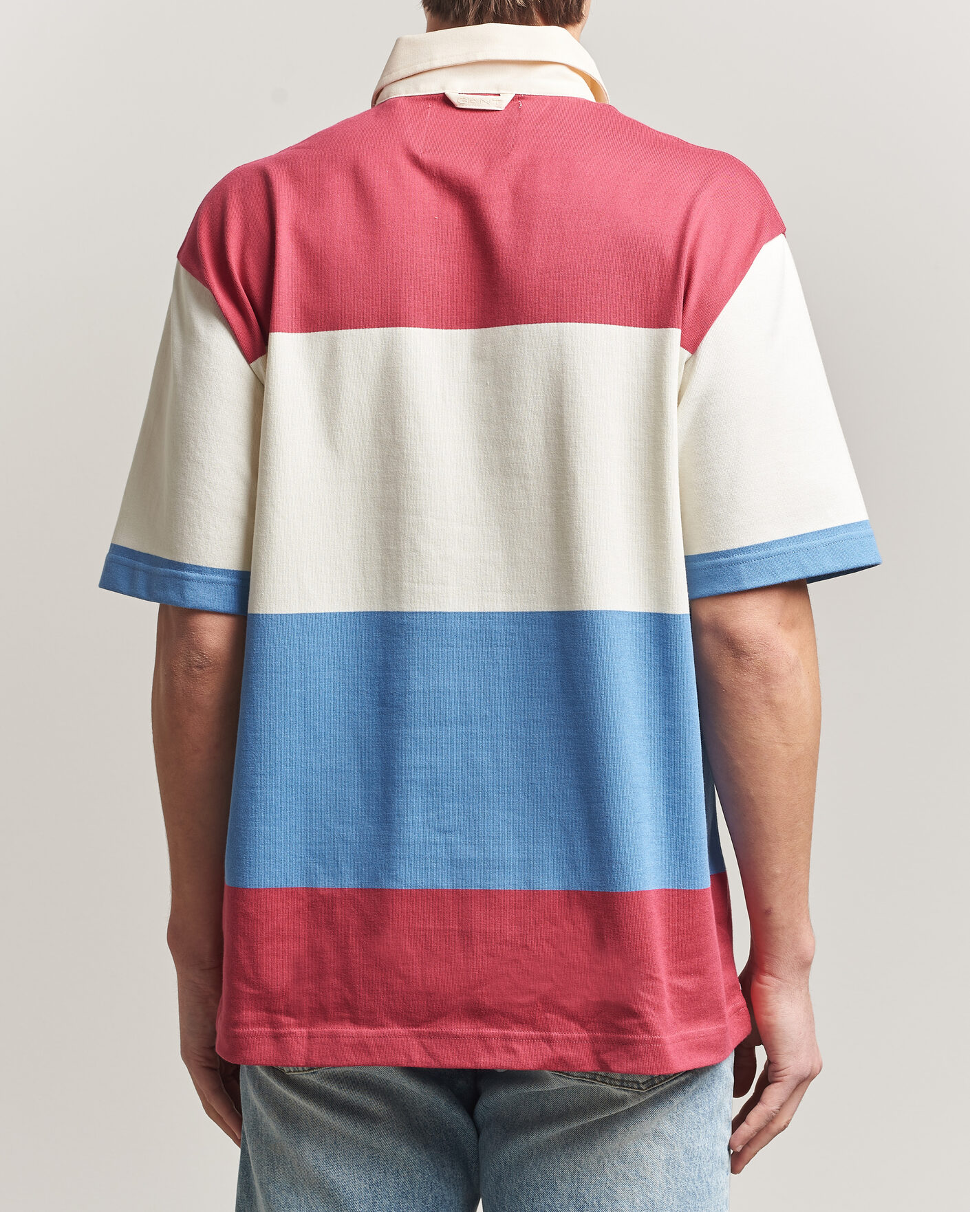 Men | Polo Shirts | GANT | Striped Short Sleeve Rugger Multi