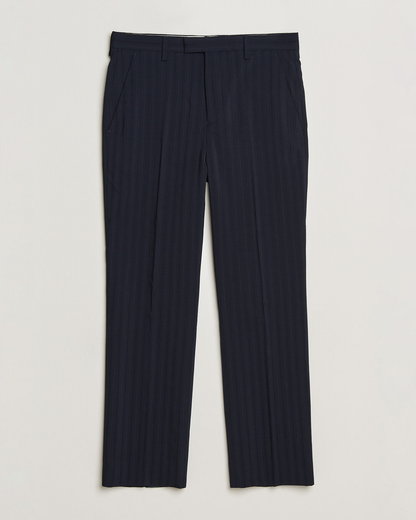 Men | Trousers | GANT | Tonal Pinstriped Suit Pants Evening Blue