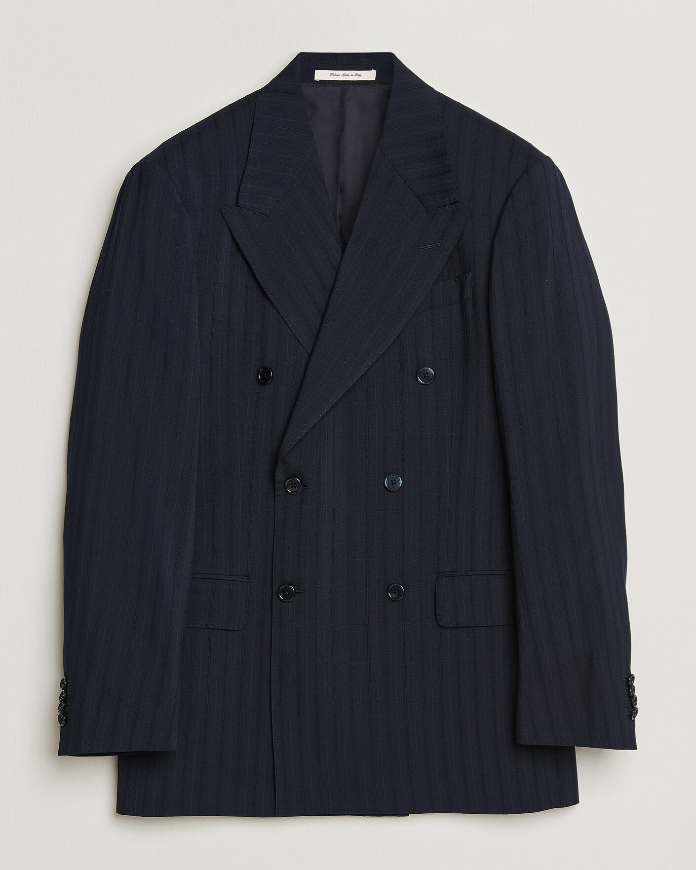 Men | Blazers | GANT | Tonal Pinstriped Suit Blazer Evening Blue