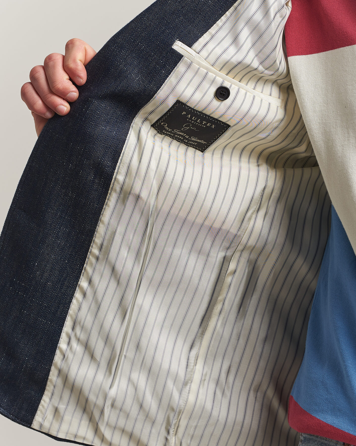 Men | Blazers | GANT | Cotton Indigo Club Blazer Dark Blue Raw