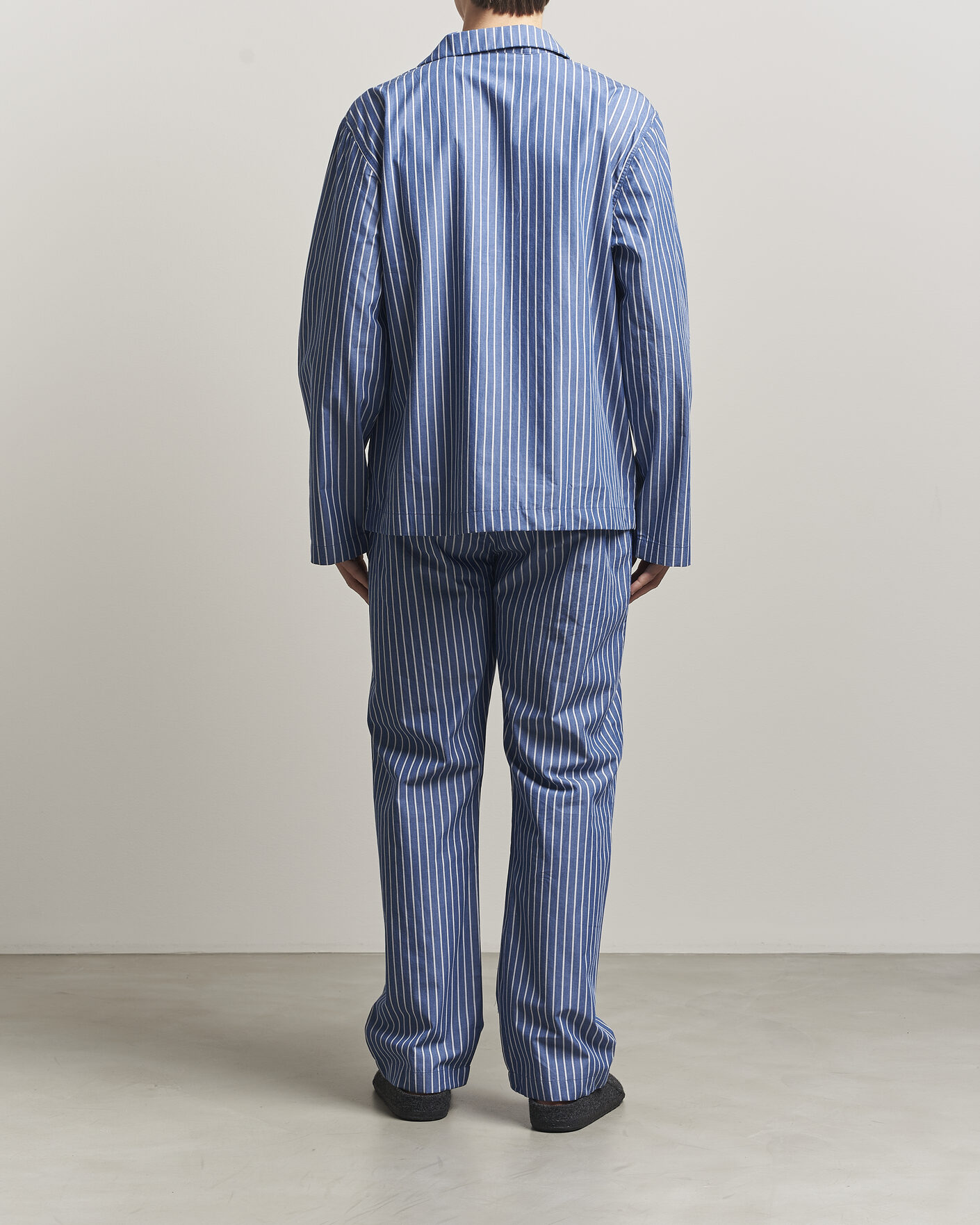 Men | Pyjamas & Robes | GANT | Striped Poplin Pyjama Set Deep Cobalt
