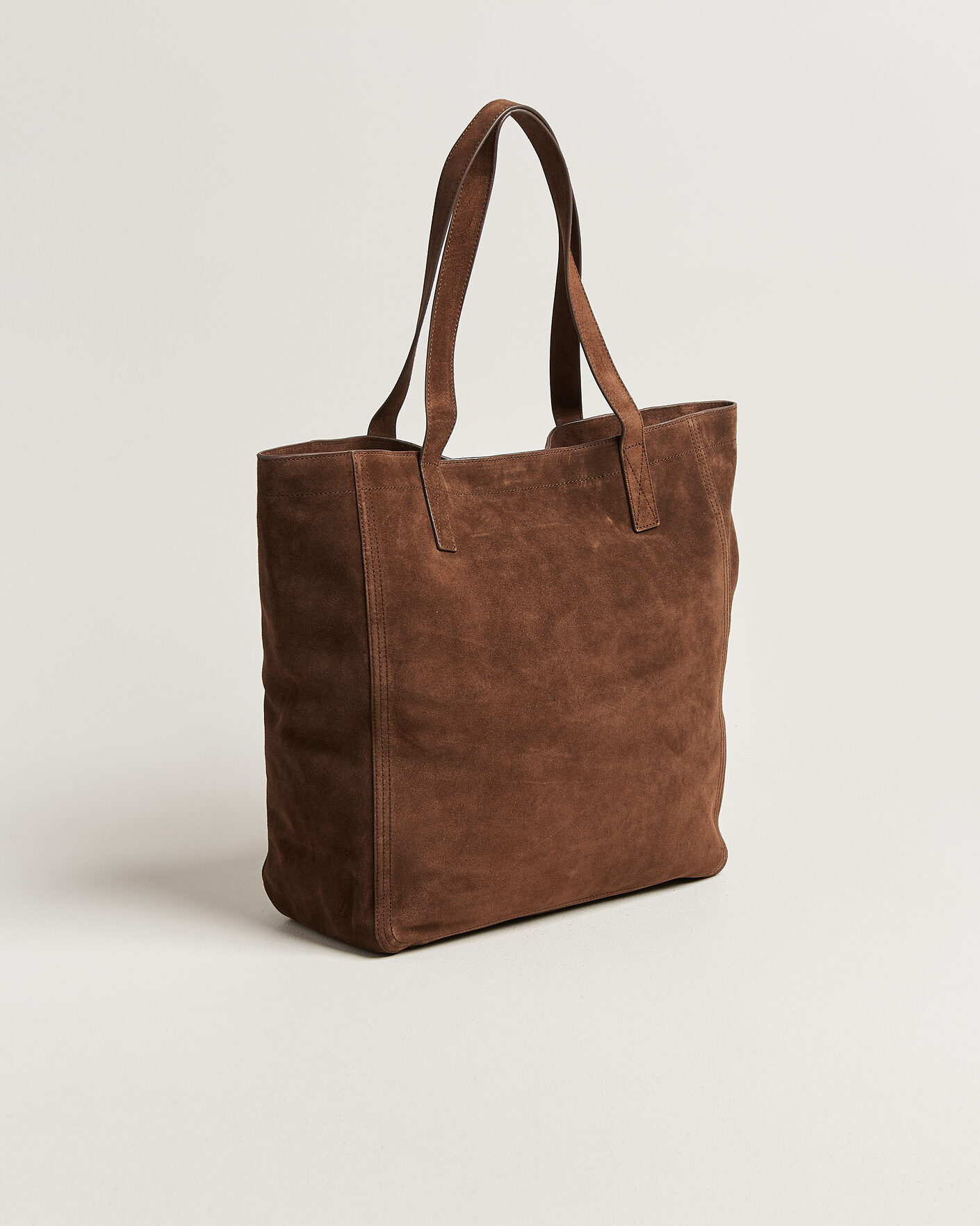 Men | Bags | GANT | Suede Tote Bag Mahogany Brown