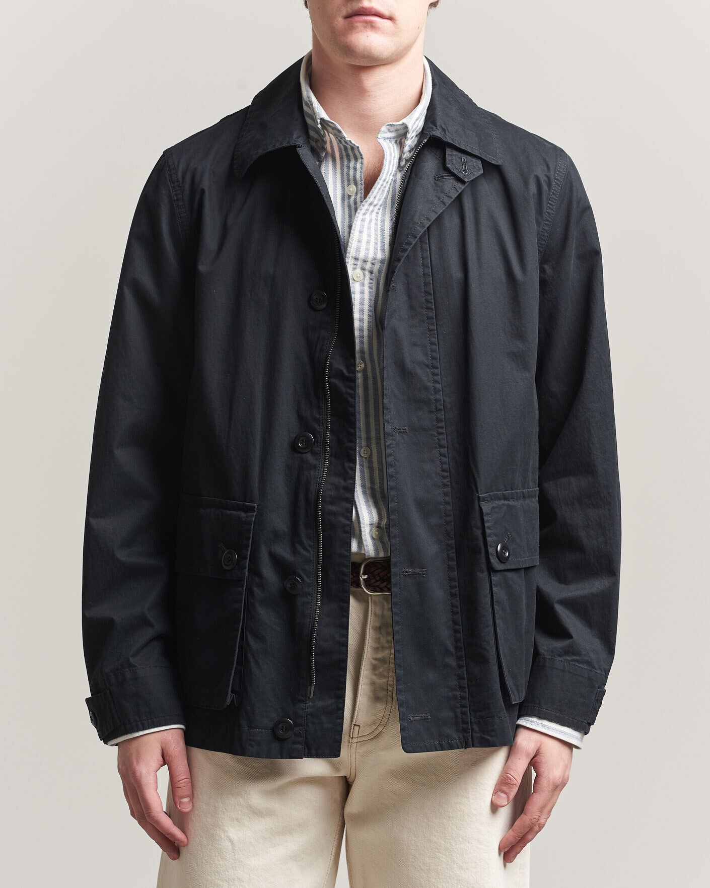 Men | Coats & Jackets | Gant | Cotton Decker Jacket Black