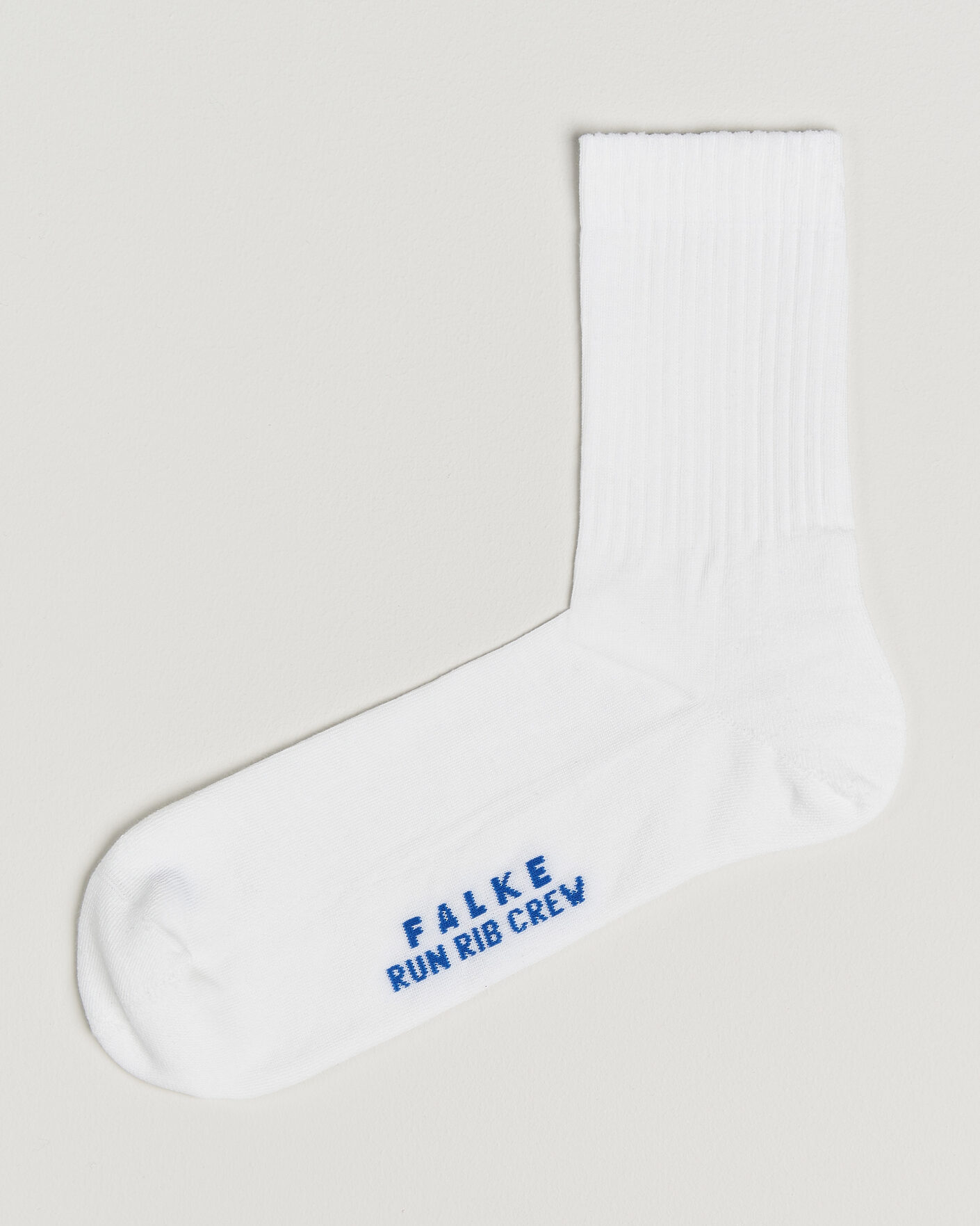 Men | Underwear & Socks | Falke | Run Rib Crew Sock White