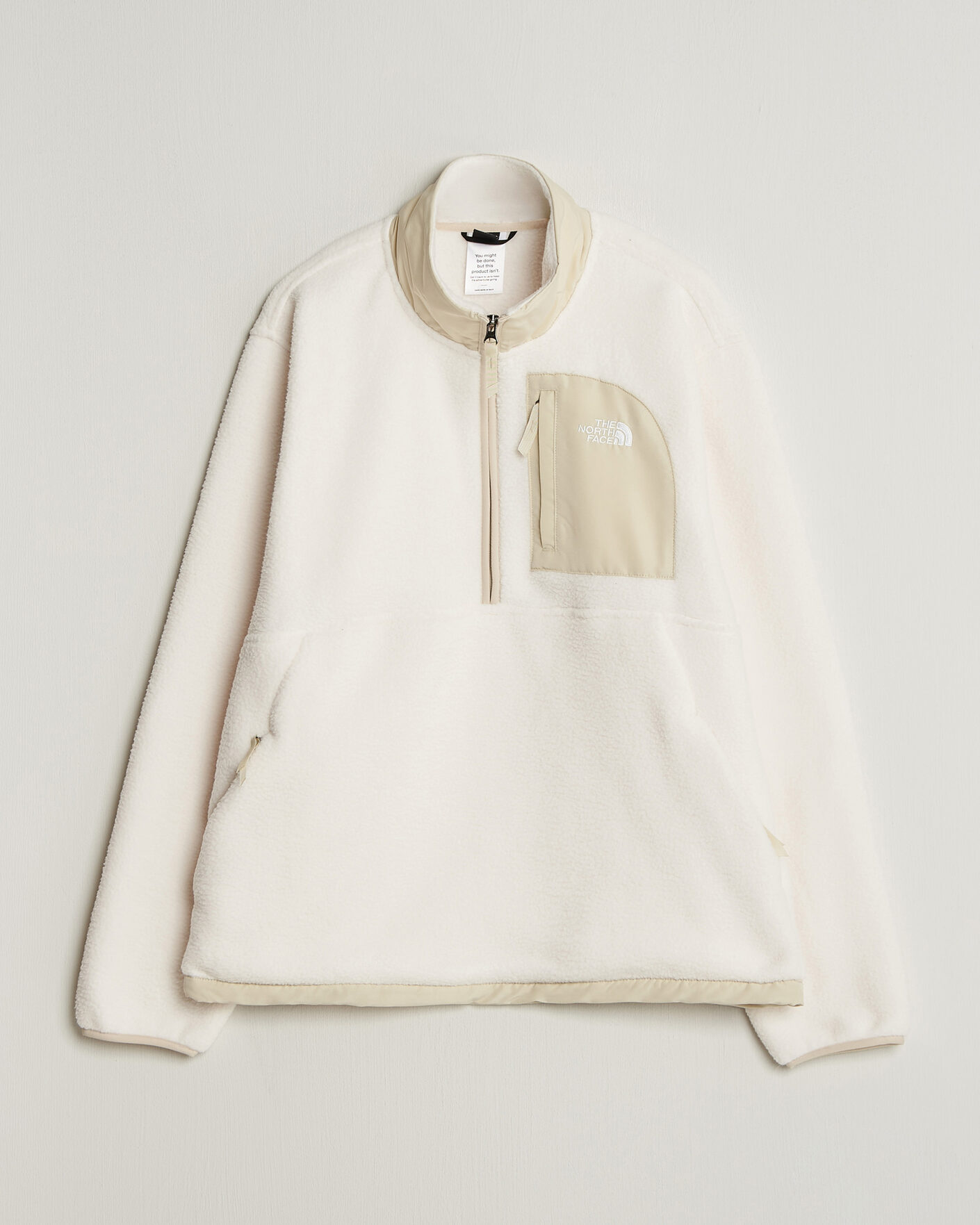 Men | Sweaters & Knitwear | The North Face | Yumiori Fleece Half Zip White Dune