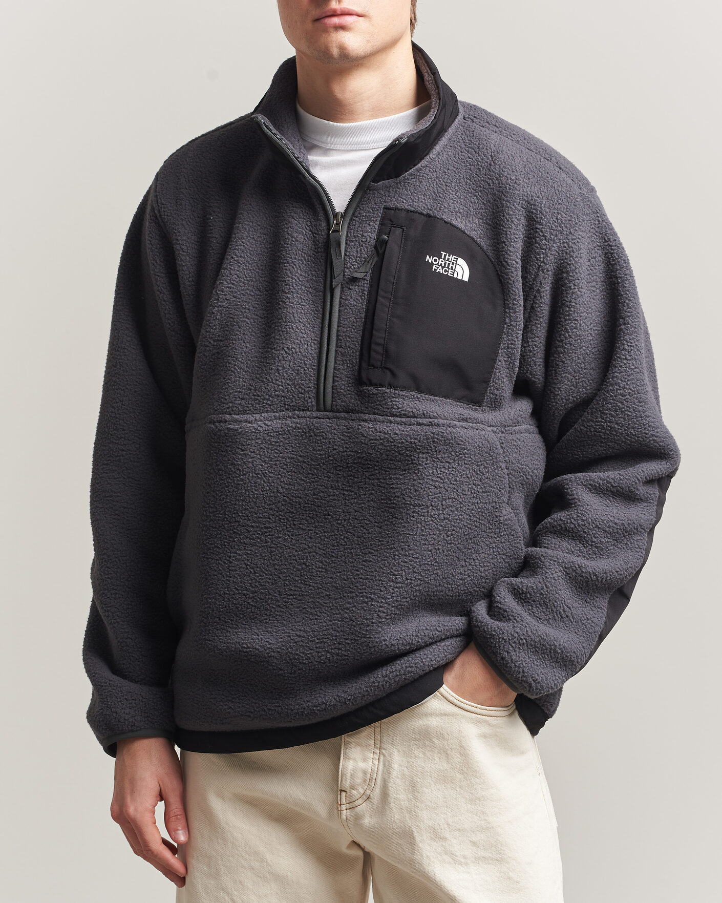 Men | Sweaters & Knitwear | The North Face | Yumiori Fleece Half Zip Asphalt Grey