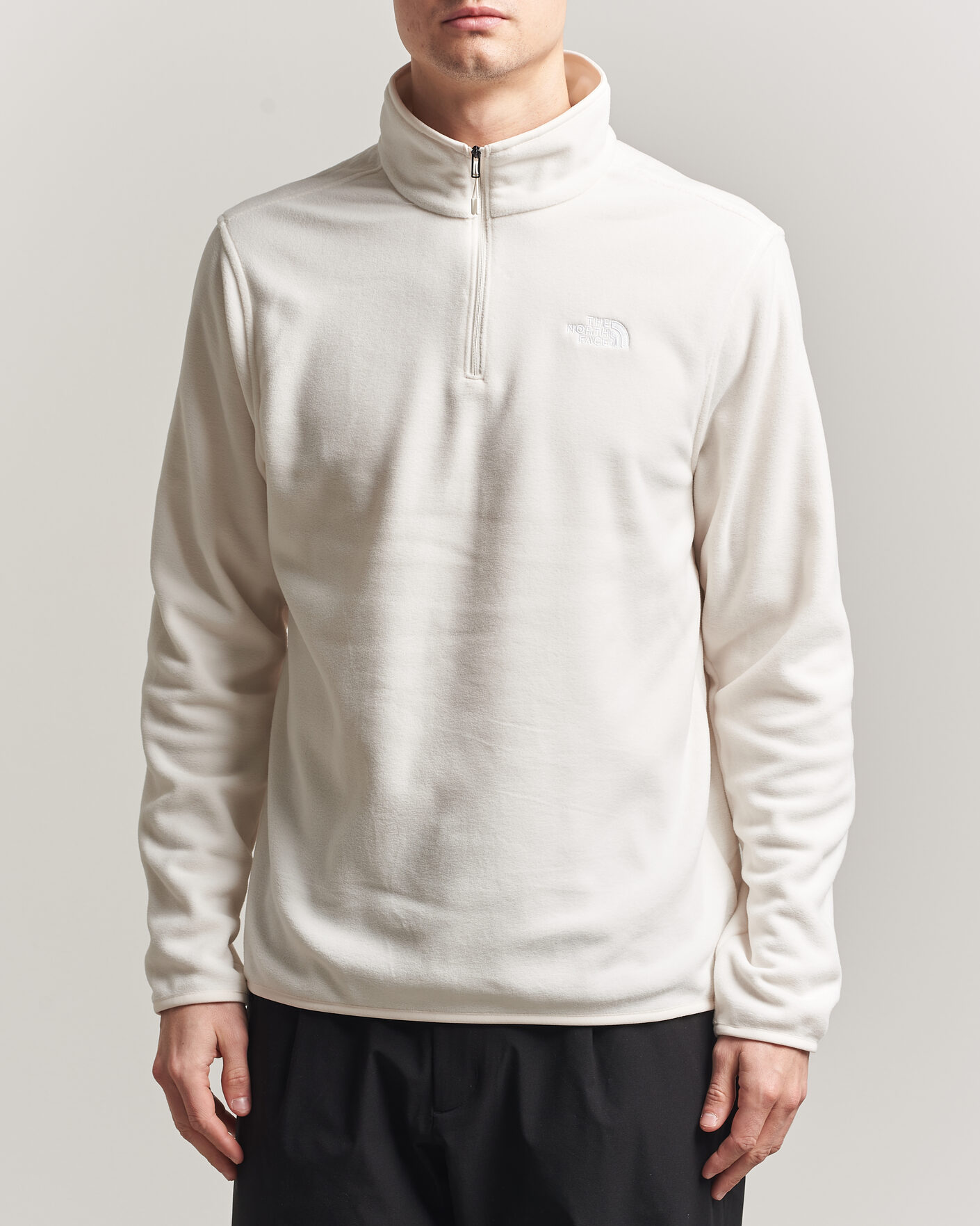 Men | Sweaters & Knitwear | The North Face | Glacier 1/4 Zip Fleece White Dune