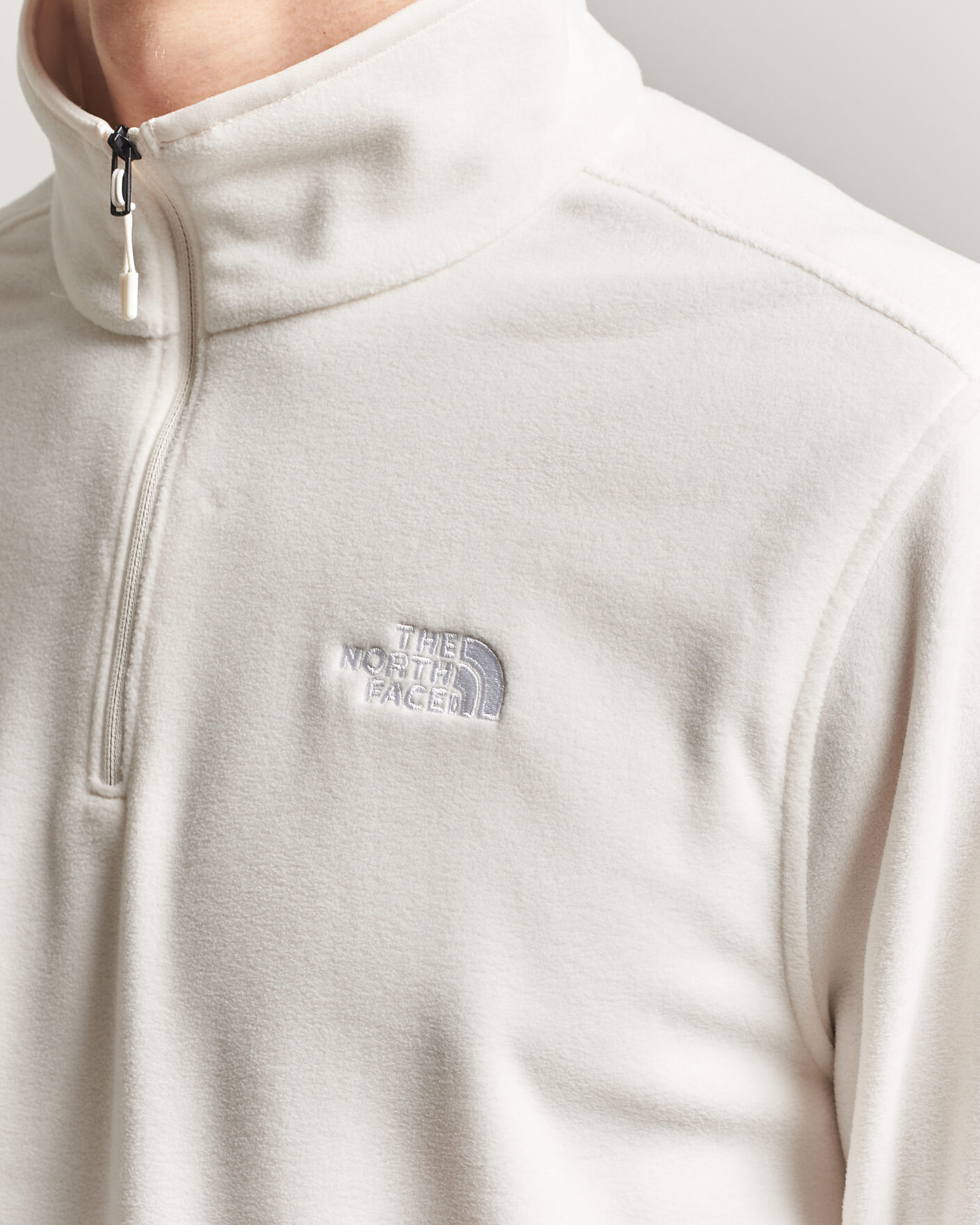 Men | Sweaters & Knitwear | The North Face | Glacier 1/4 Zip Fleece White Dune