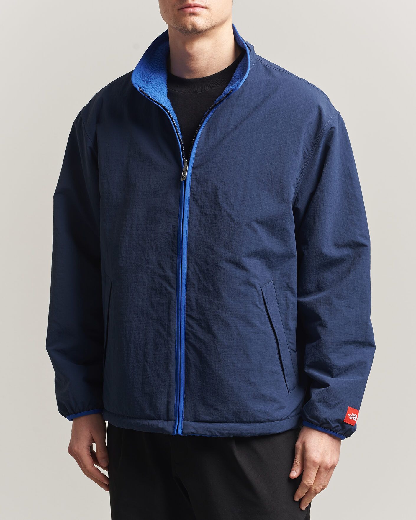 The North Face Red Box Reversible Fleece Jacket Summit Navy at