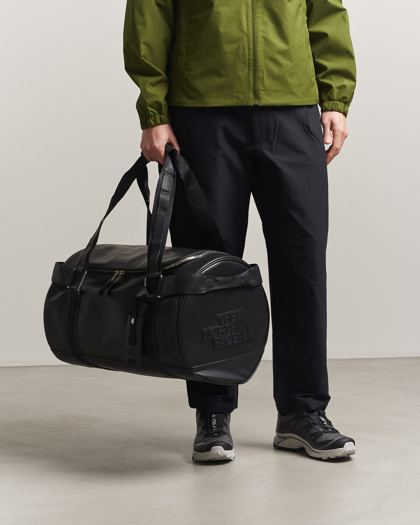 The North Face Anniversary Base Camp Duffel Leather Black at