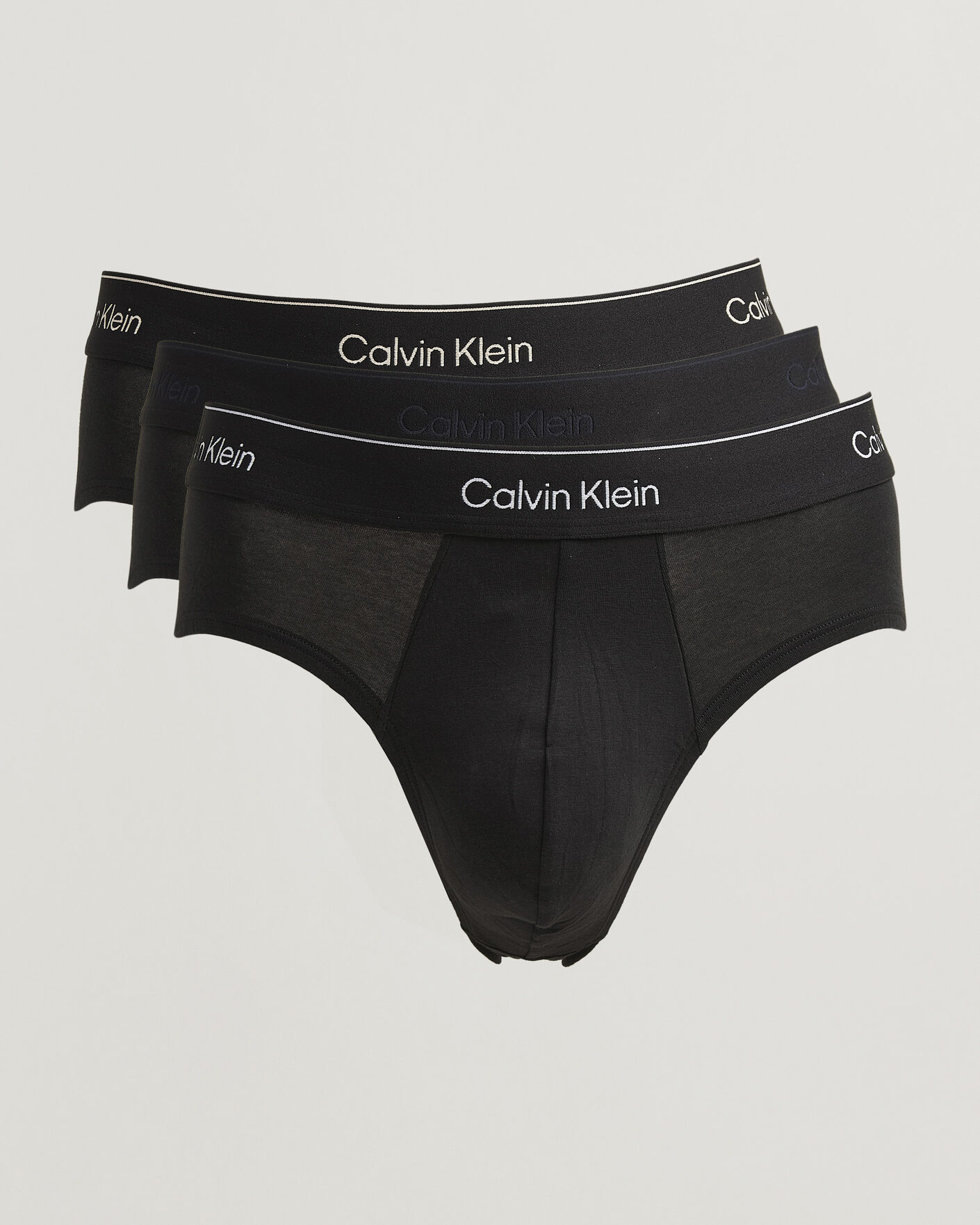 Men | Underwear & Socks | Calvin Klein | 3-Pack Icon Cotton Stretch Hip Brief Black