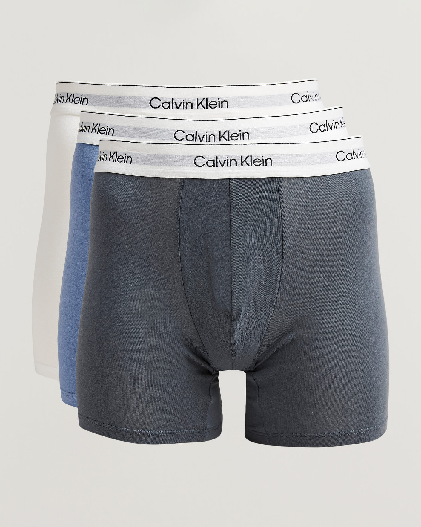 Men | Underwear & Socks | Calvin Klein | 3-Pack Icon Cotton Stretch Boxer Brief Grey/Blue/White