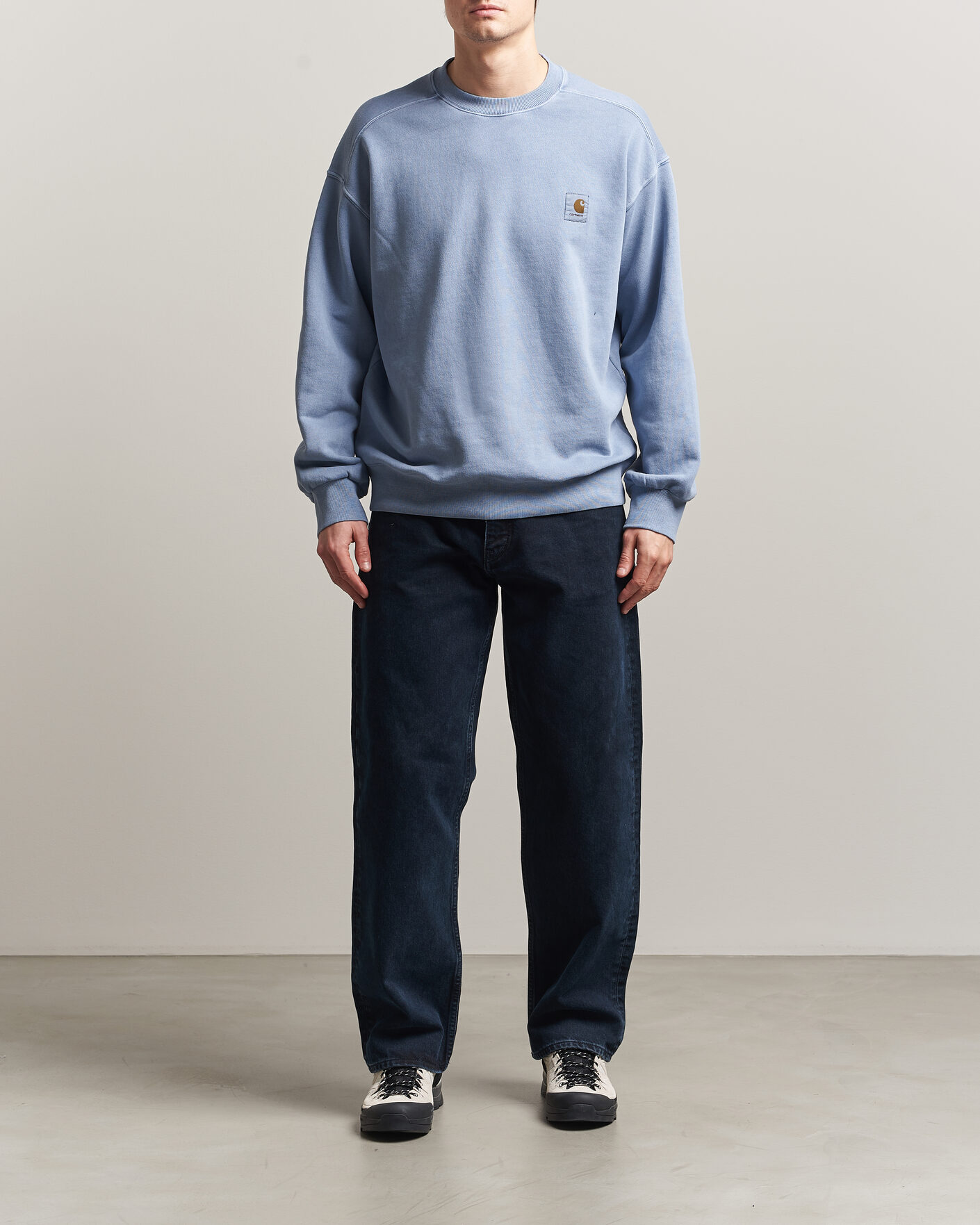 Men | Sweaters & Knitwear | Carhartt WIP | Nelson Sweatshirt Gentle Blue