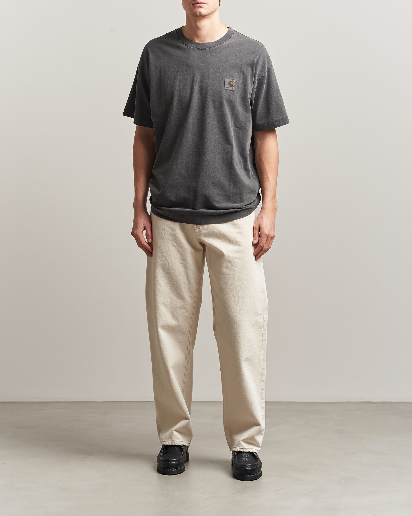 Men | T-Shirts | Carhartt WIP | Nelson Cotton T-Shirt Black
