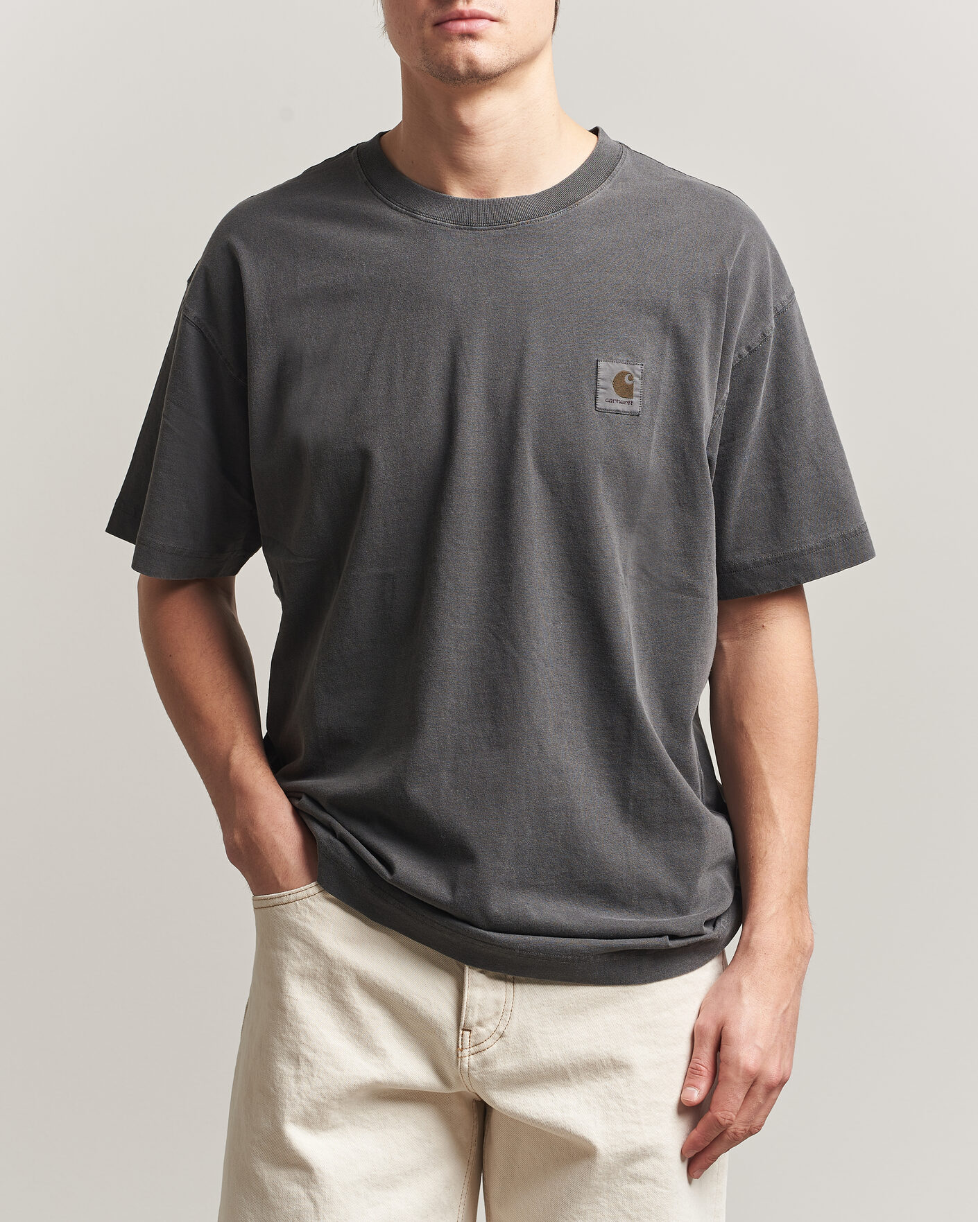 Men | T-Shirts | Carhartt WIP | Nelson Cotton T-Shirt Black