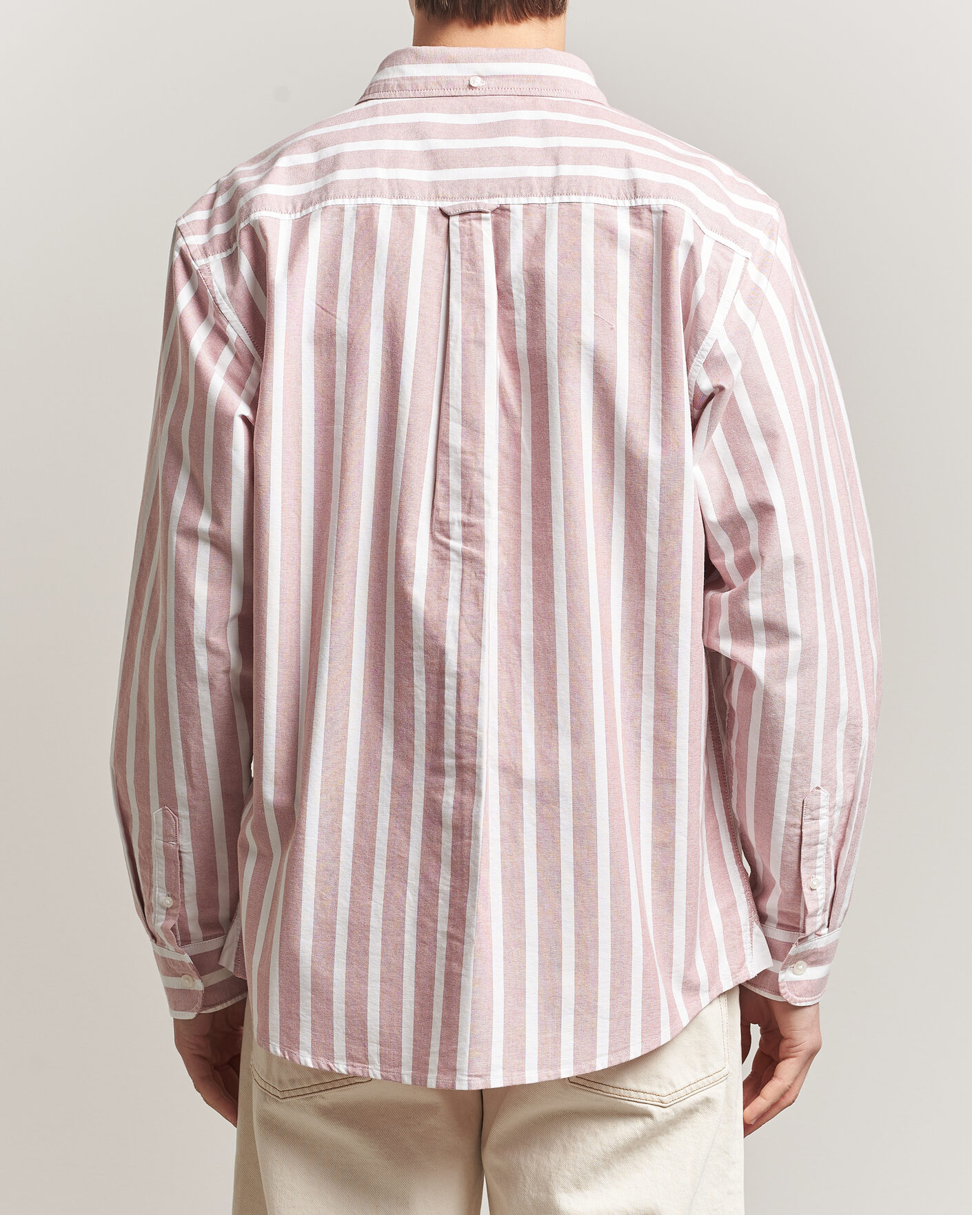 Men | Shirts | Carhartt WIP | Deven Striped Oxford Shirt Oxide Red