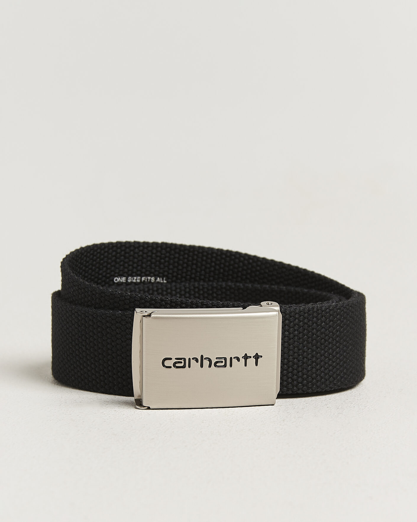 Men | Belts | Carhartt WIP | Clip Belt Chrome Black