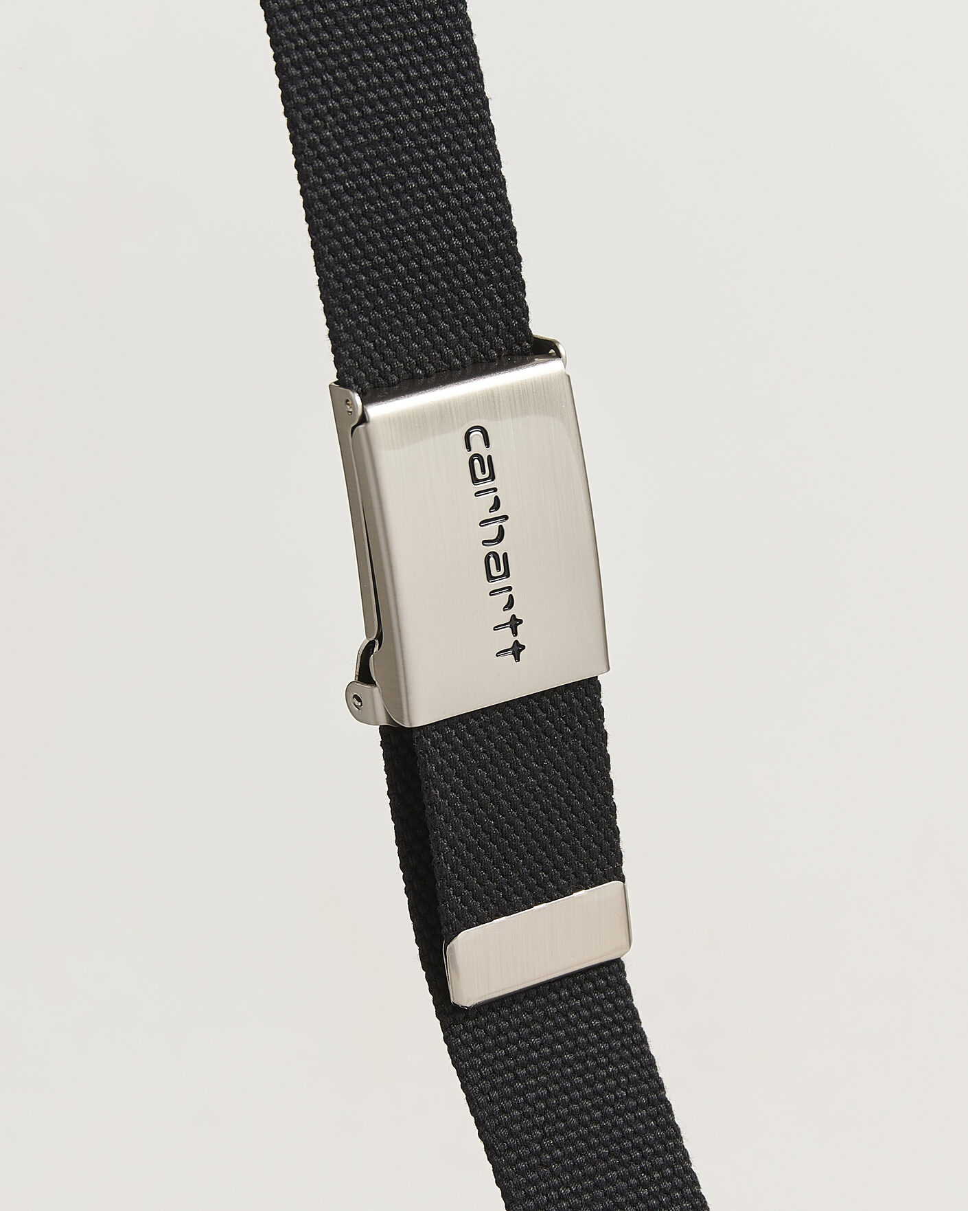 Men | Belts | Carhartt WIP | Clip Belt Chrome Black