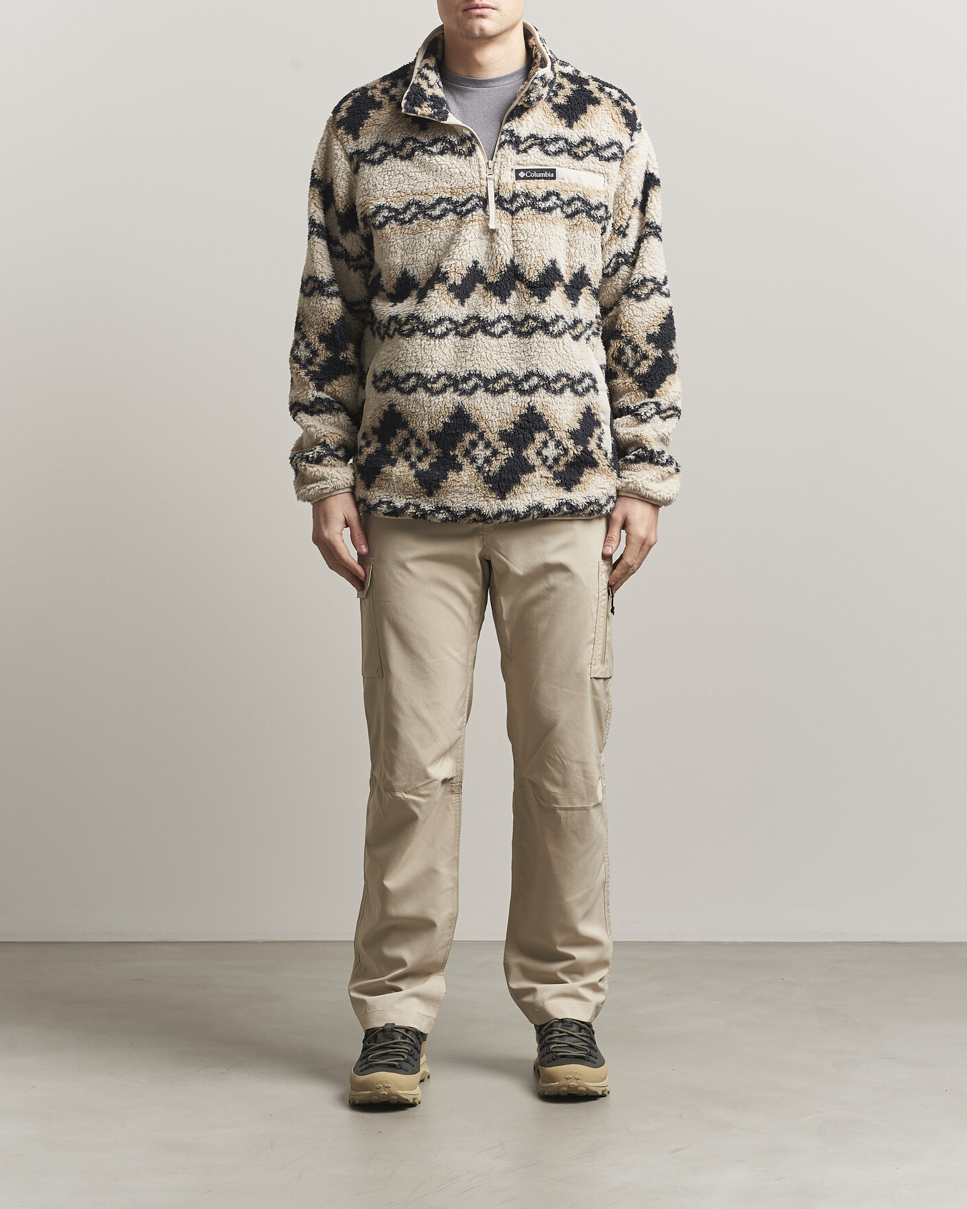 Columbia Rugged Ridge High Pile Half Zip Dark Stone Knitknot at
