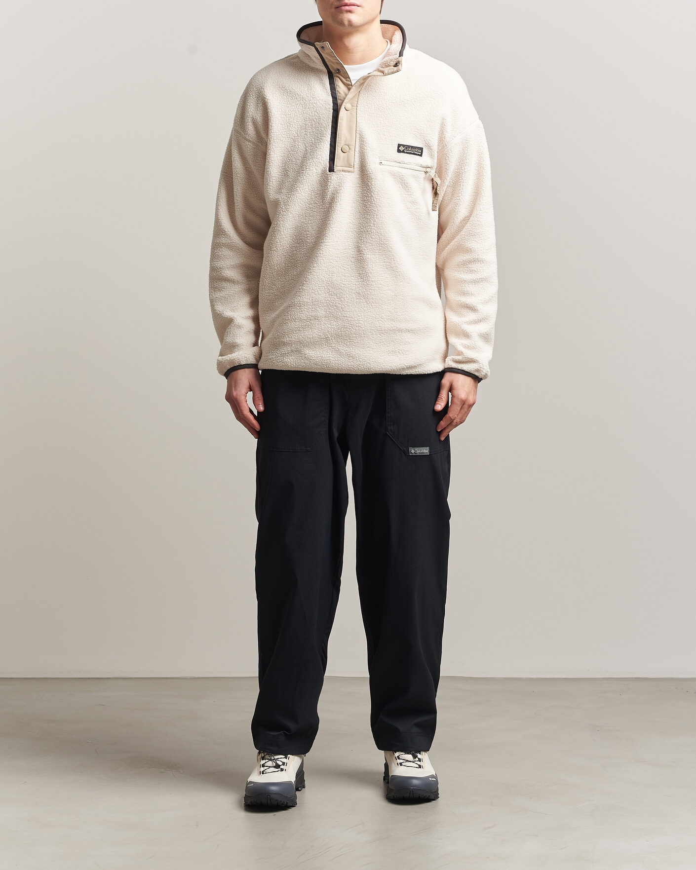 Men | Sweaters & Knitwear | Columbia | Helvetia II Half Snap Fleece Chalk