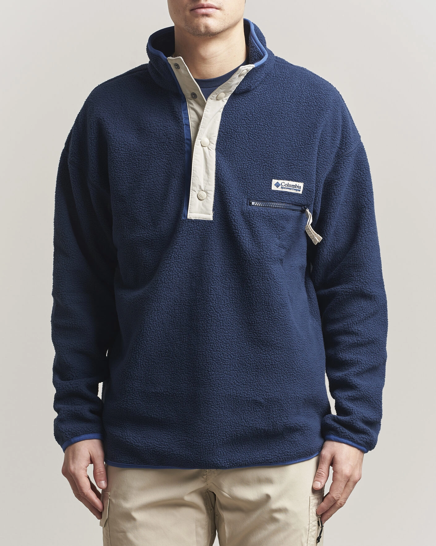 Men | Sweaters & Knitwear | Columbia | Helvetia II Half Snap Fleece Navy