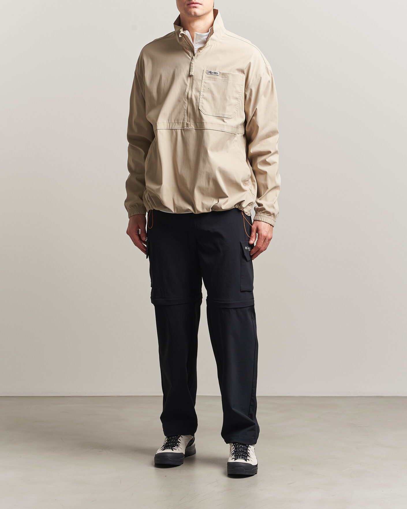 Men | Coats & Jackets | Columbia | Landroamer Half-Zip Overshirt Ancient Fossil