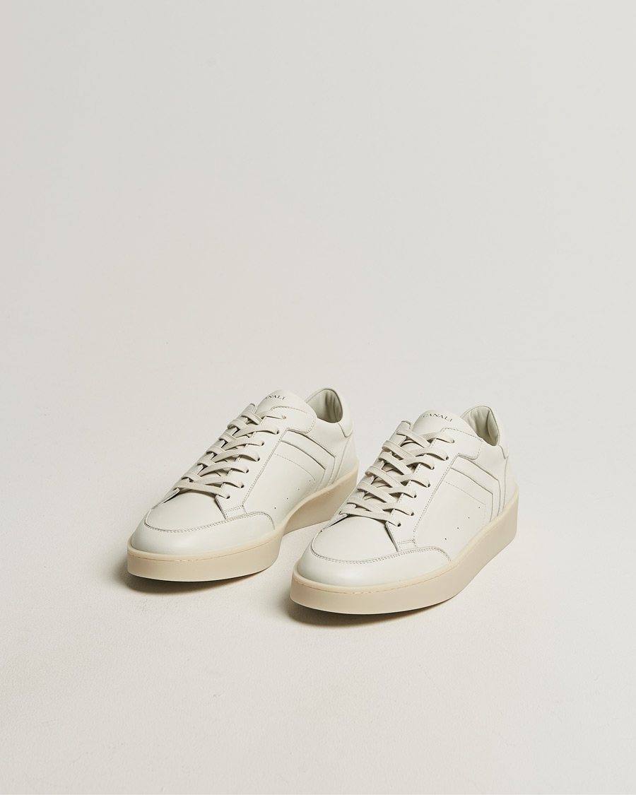 Men | Sneakers | Canali | Plain Sneaker White