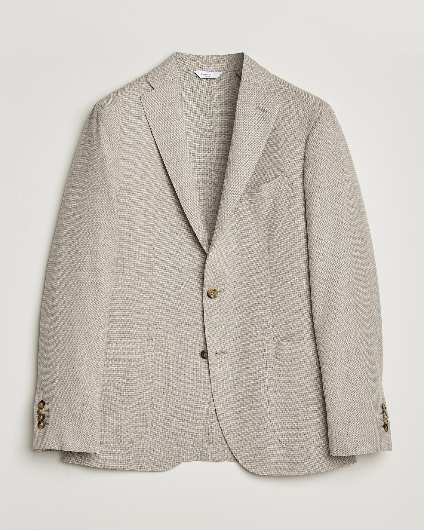 Men | Blazers | Boglioli | K Jacket Wool Hopsack Blazer Light Beige