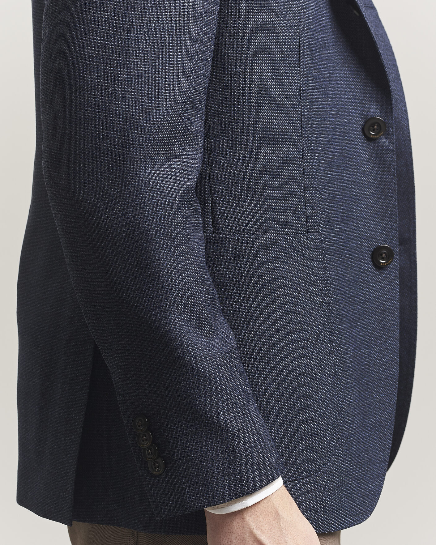 Men | Blazers | Boglioli | K Jacket Wool Hopsack Blazer Dark Blue