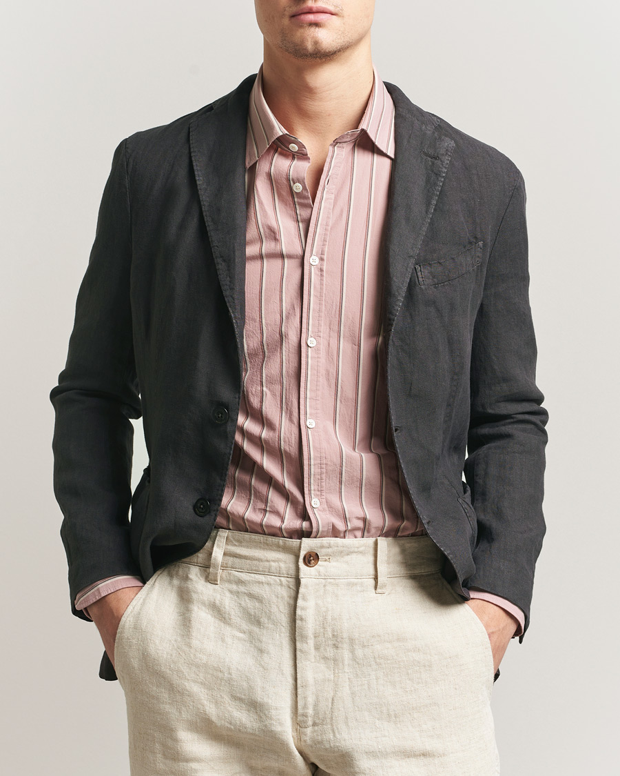 Men | Blazers | Boglioli | K Jacket Linen Blazer Dark Brown