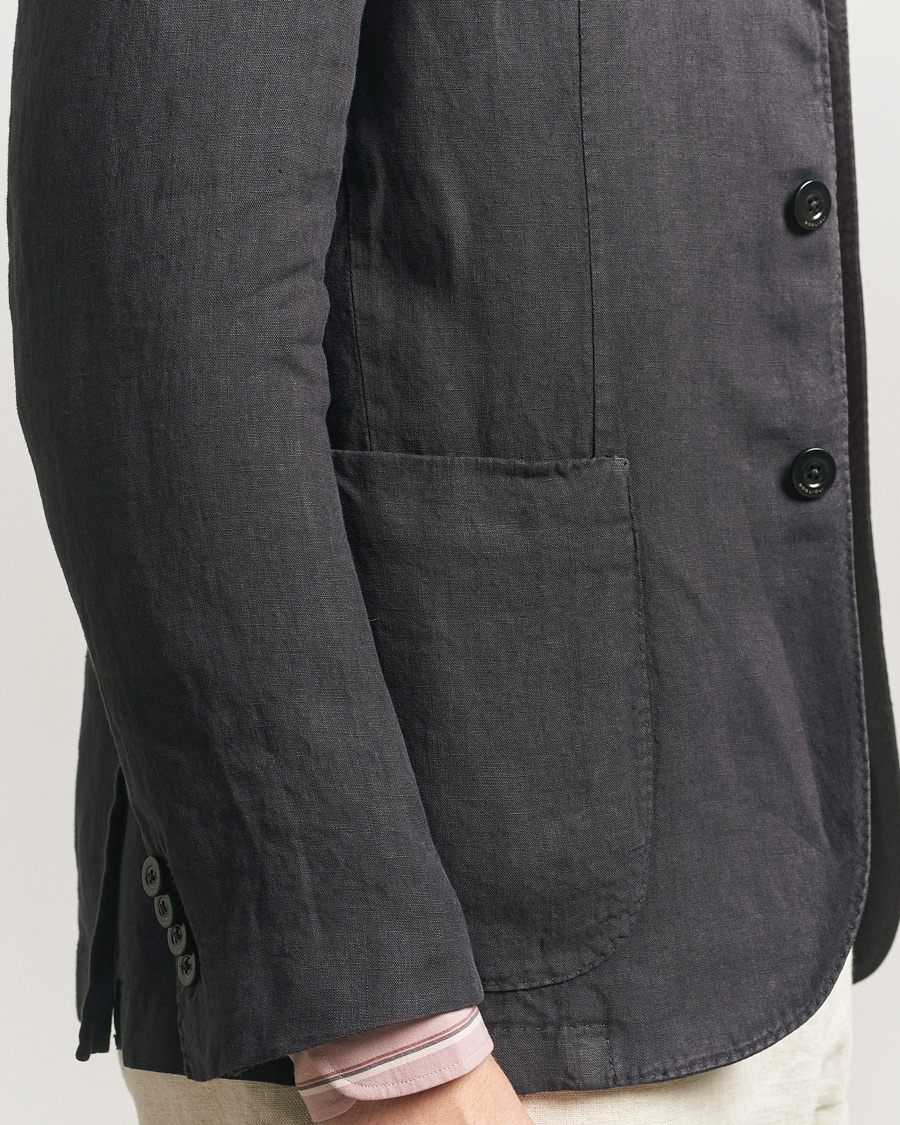 Men | Blazers | Boglioli | K Jacket Linen Blazer Dark Brown