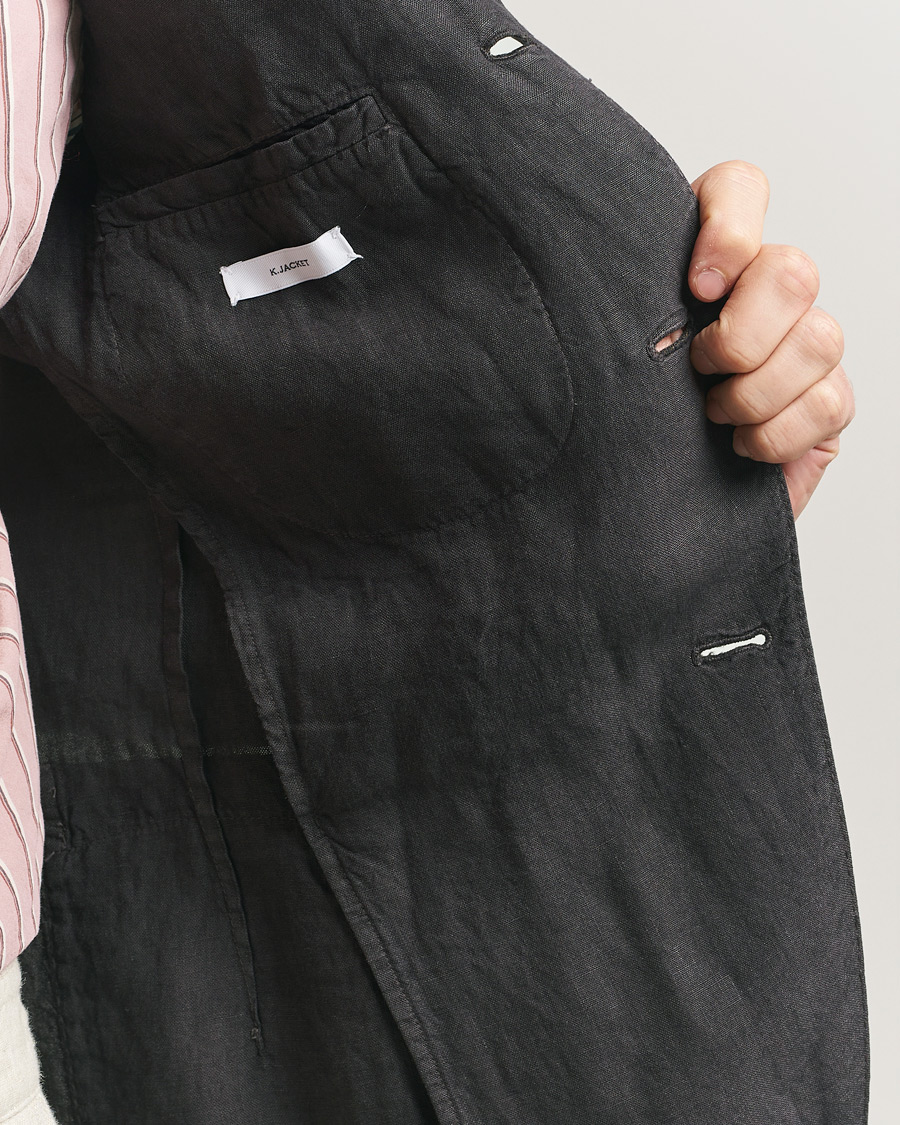 Men | Blazers | Boglioli | K Jacket Linen Blazer Dark Brown