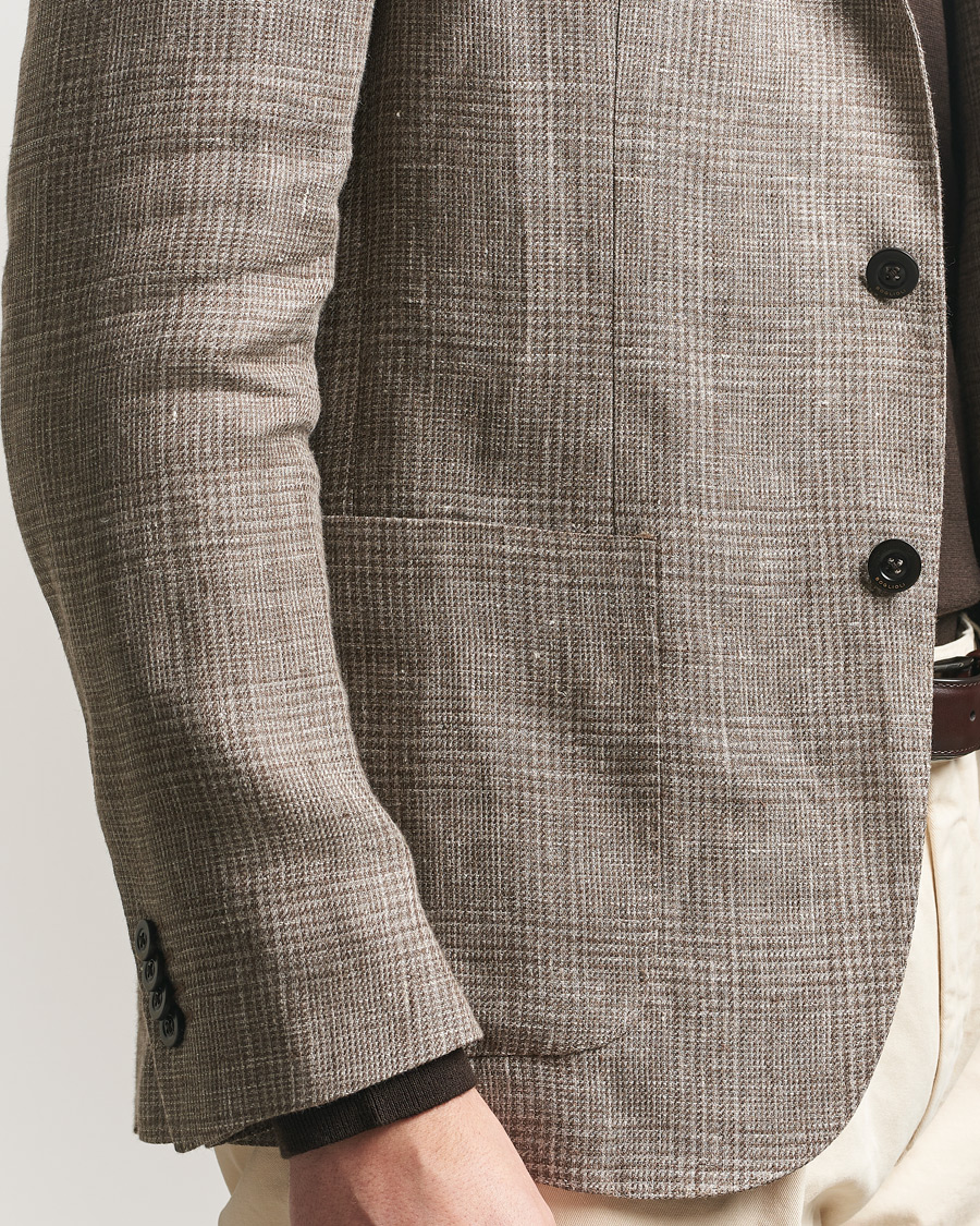 Men | Blazers | Boglioli | K Jacket Prince Of Wales Blazer Taupe