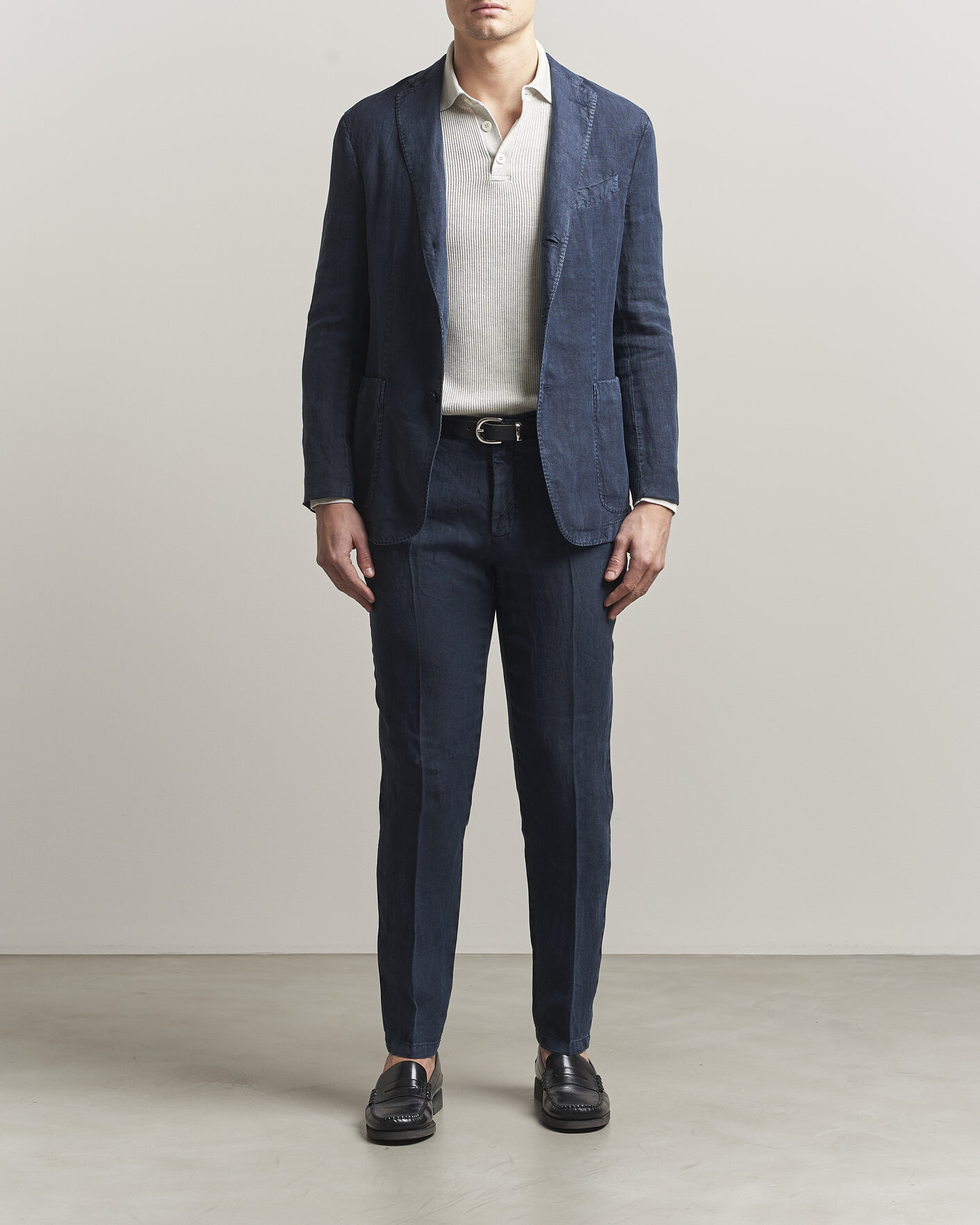 Boglioli K Jacket Wool Suit Navy at CareOfCarl.com