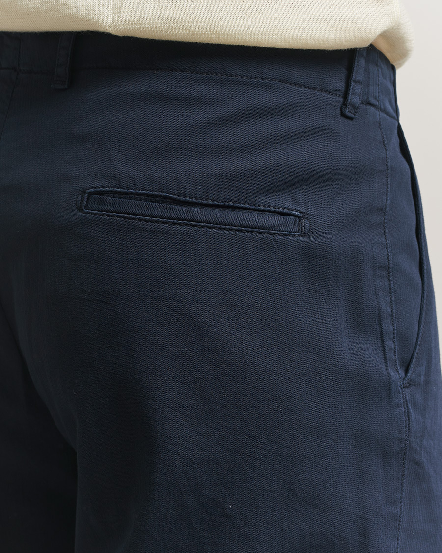 Men | Trousers | Boglioli | Regular Fit Cotton Chinos Navy