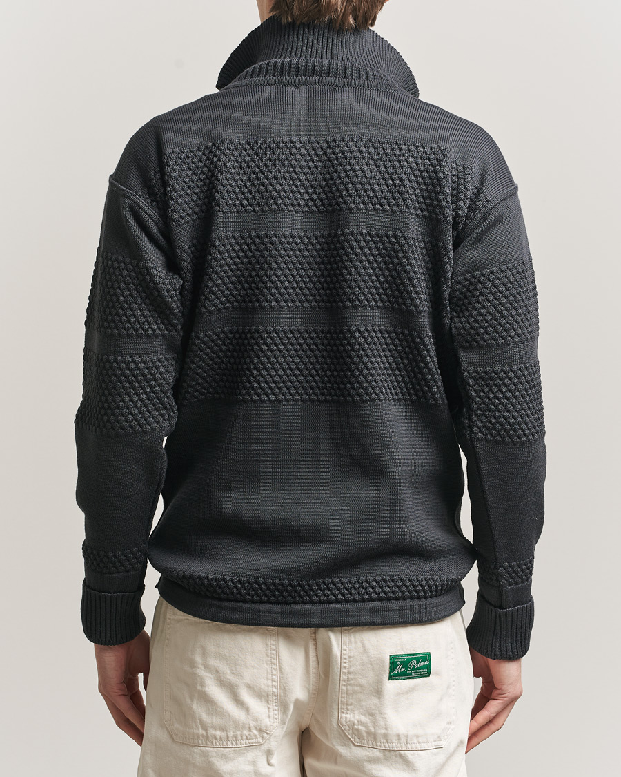 Men | Sweaters & Knitwear | S.N.S. Herning | Fisherman Short Zip Molten Grey