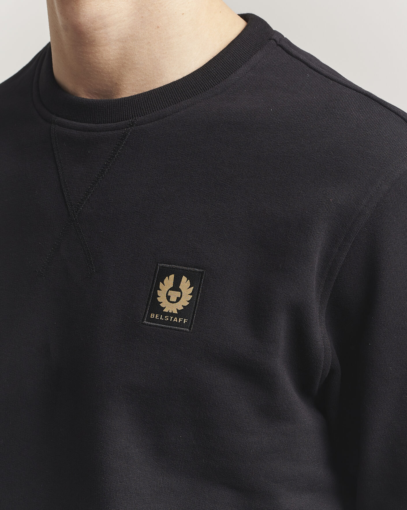 Men | Sweaters & Knitwear | Belstaff | Signature Crew Neck Sweatshirt Black