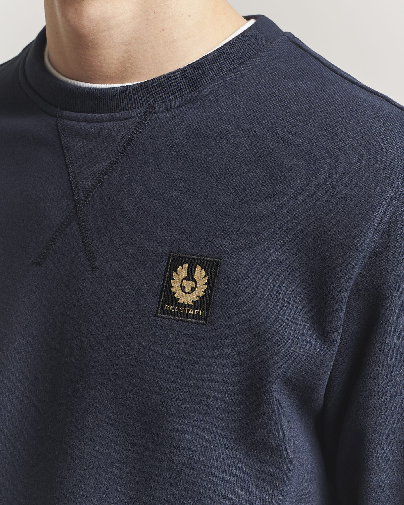 Men | Sweaters & Knitwear | Belstaff | Signature Crew Neck Sweatshirt Dark Ink