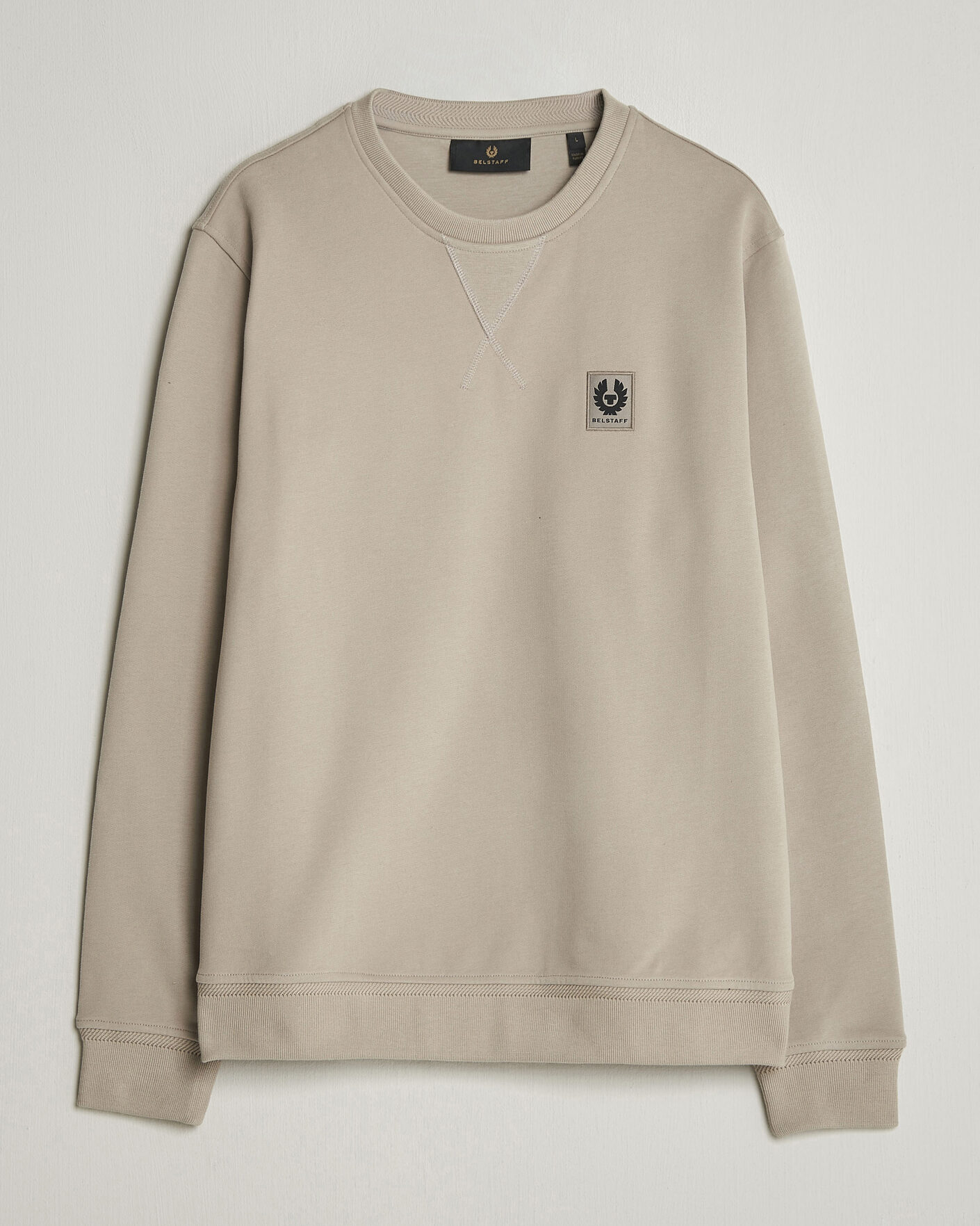 Men | Sweaters & Knitwear | Belstaff | Signature Crew Neck Sweatshirt Dark Sand