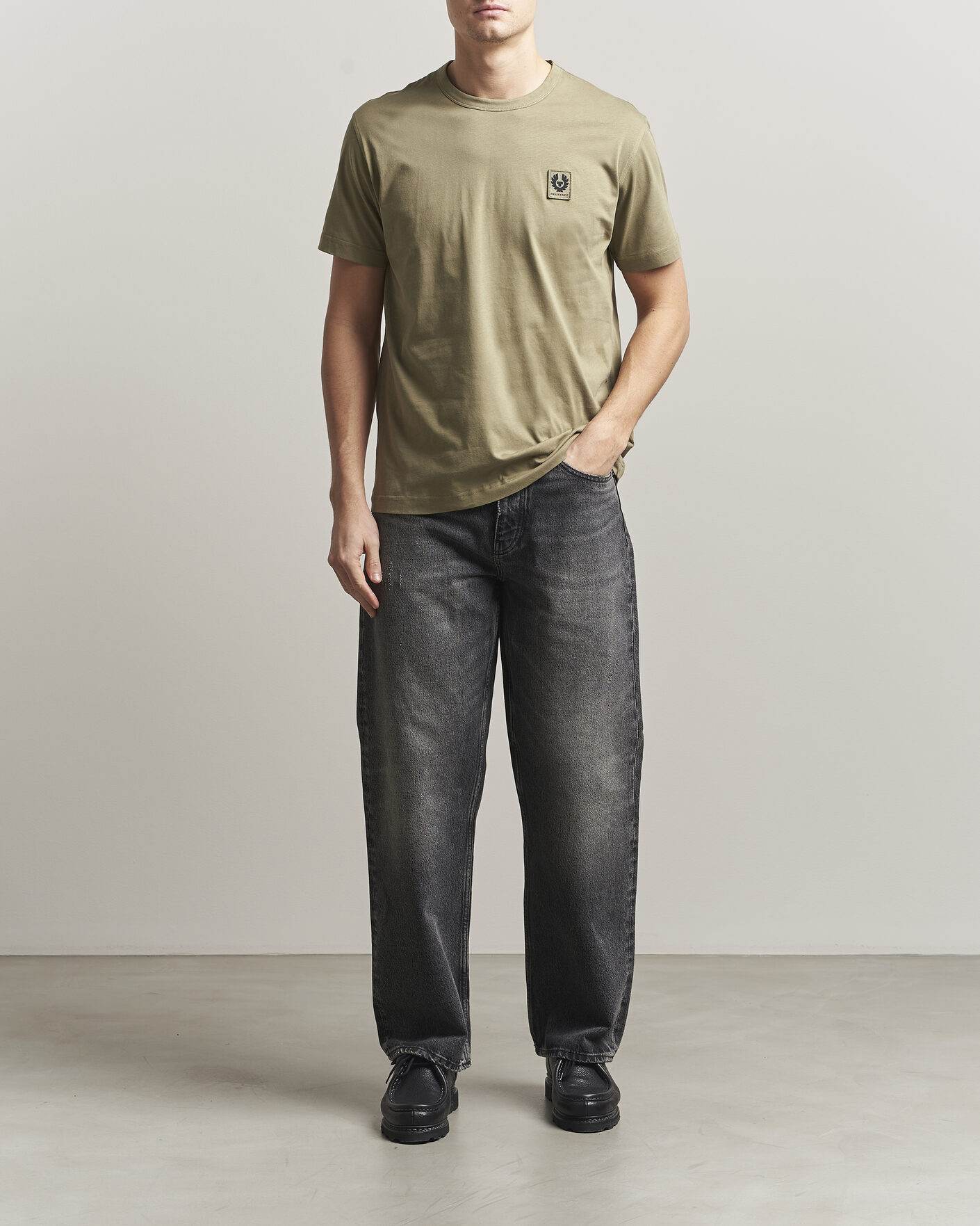 Men | T-Shirts | Belstaff | Signature Crew Neck T-Shirt Fatigue Green