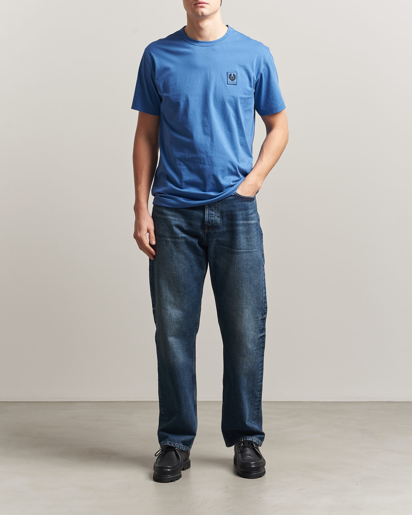 Men | T-Shirts | Belstaff | Signature Crew Neck T-Shirt Marine Blue