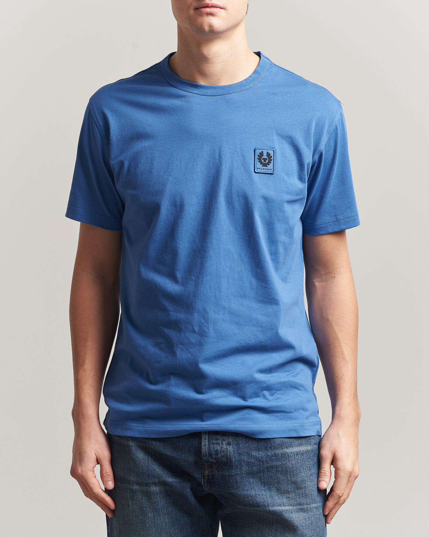 Men | T-Shirts | Belstaff | Signature Crew Neck T-Shirt Marine Blue