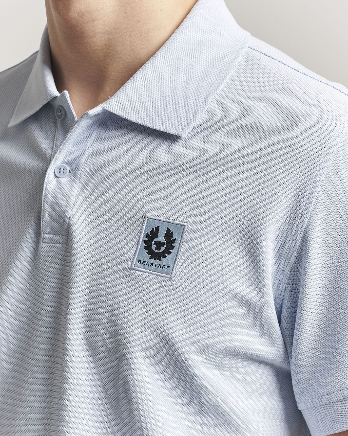 Men | Polo Shirts | Belstaff | Signature Polo Sky Blue