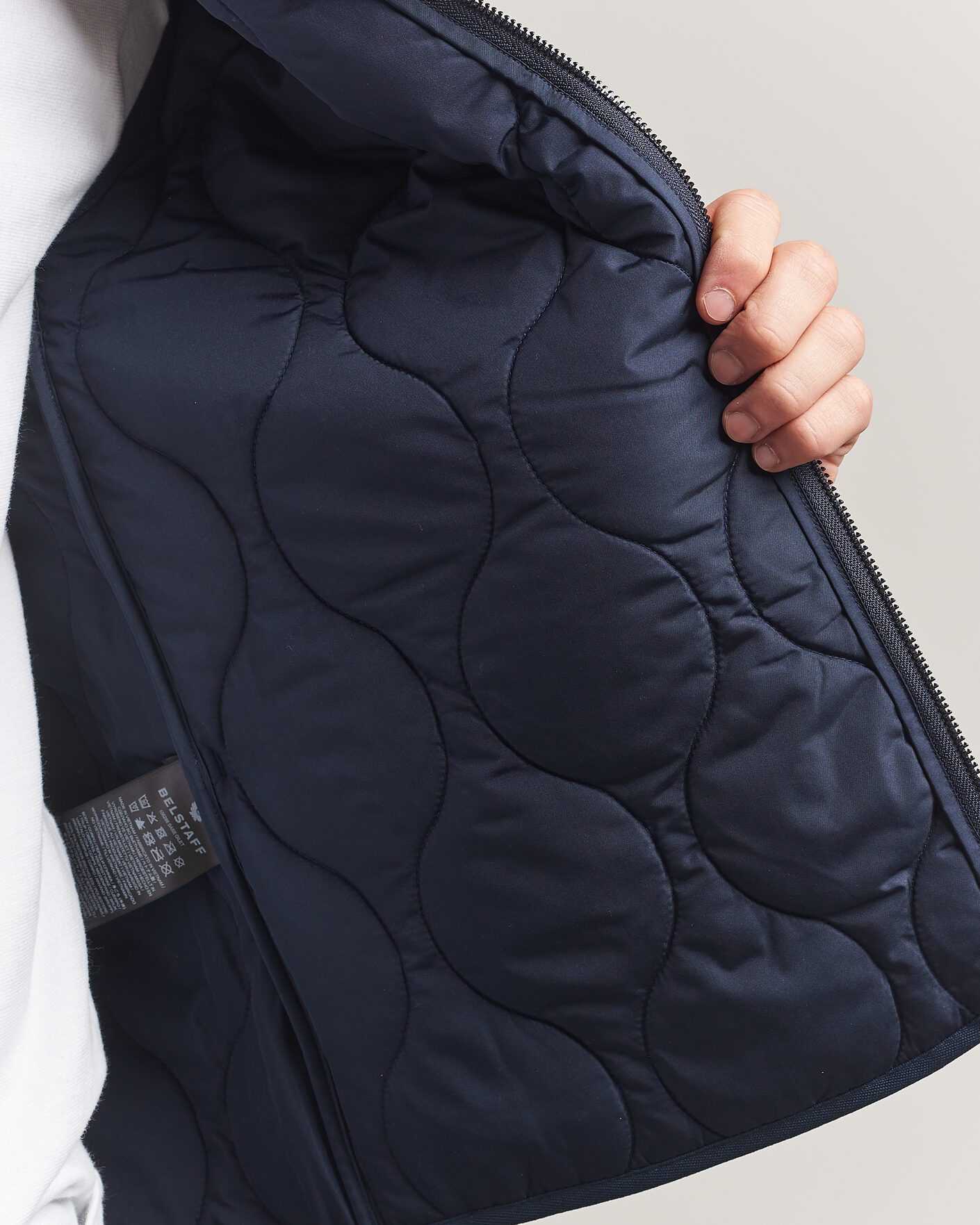 Men | Gilets | Belstaff | Base Gilet Dark Ink