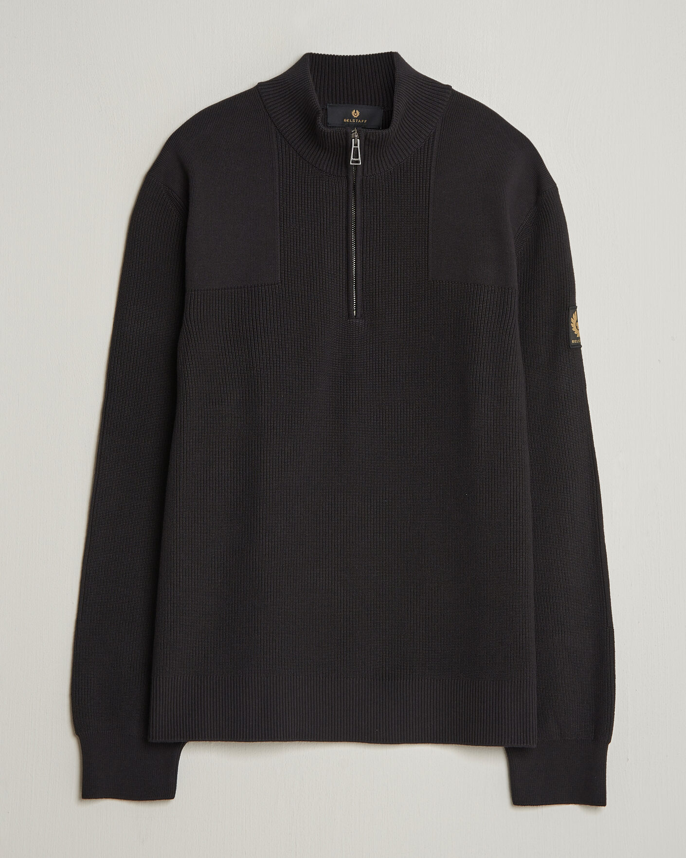 Men | Sweaters & Knitwear | Belstaff | Commander Half Zip Black