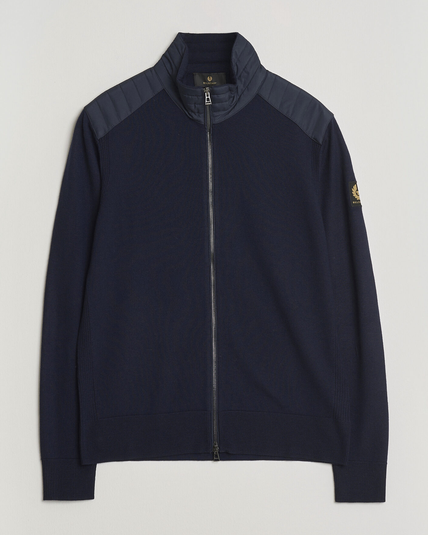 Men | Sweaters & Knitwear | Belstaff | Kelby Knitted Full Zip Dark Ink